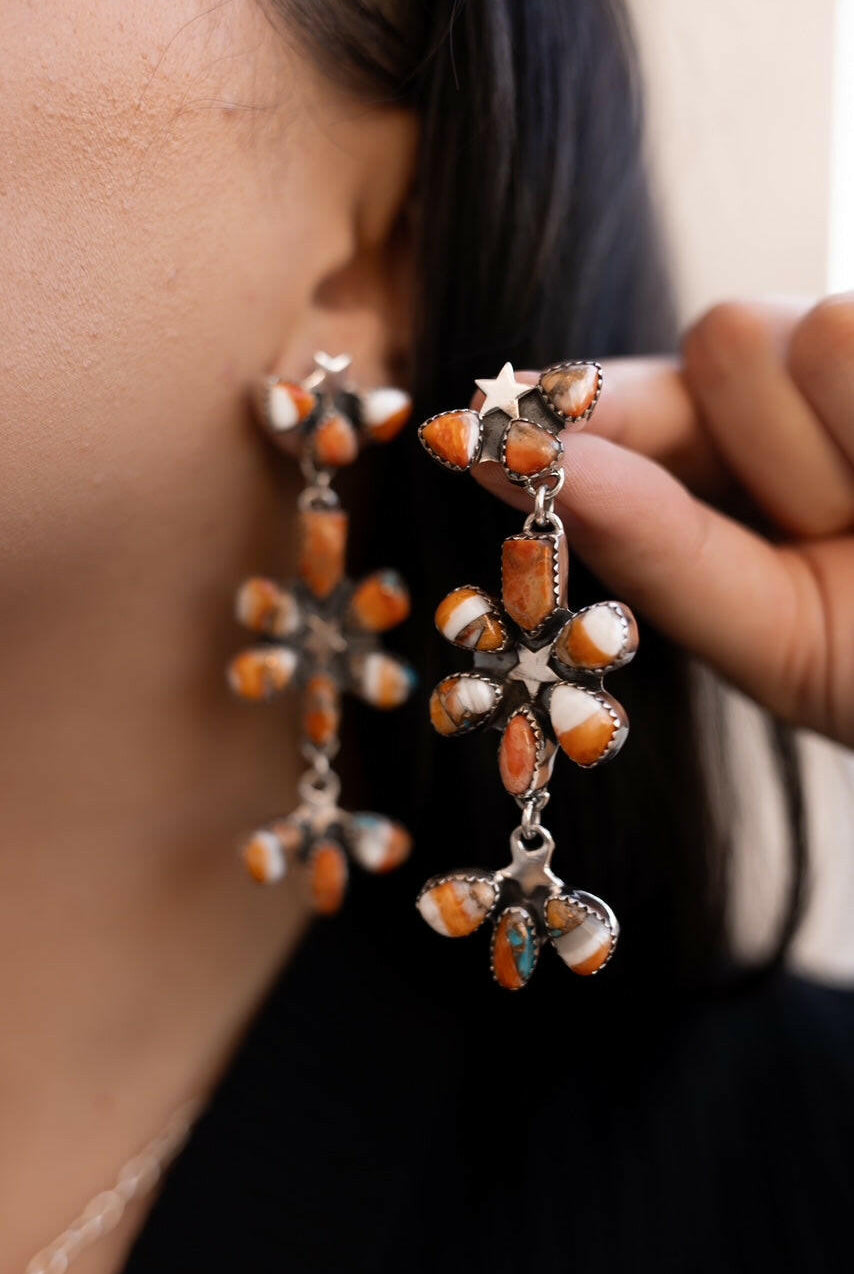 Dancing in a Field of Flowers Earrings-Drop Earrings-Krush Kandy, Women's Online Fashion Boutique Located in Phoenix, Arizona (Scottsdale Area)