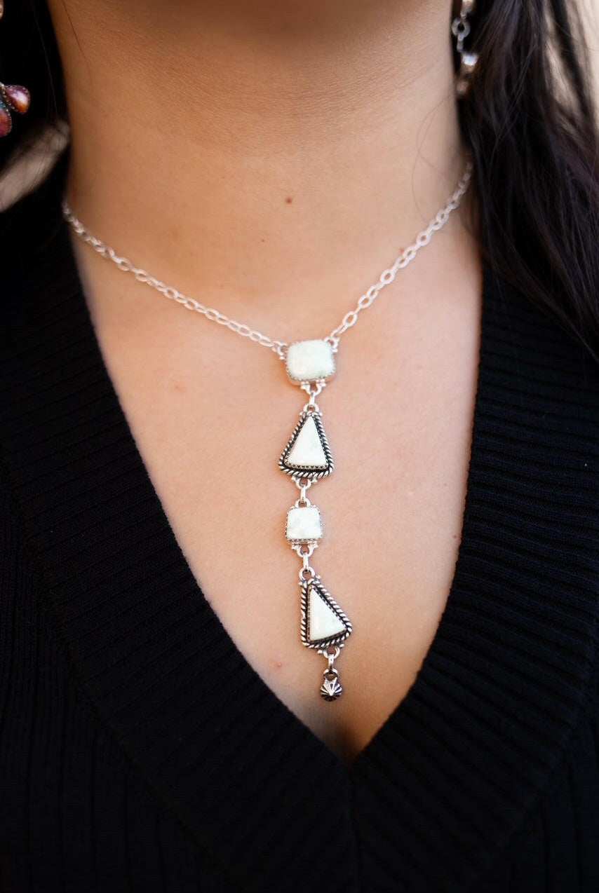 Paloma Lariat Necklace with Conch Drop-Necklaces-Krush Kandy, Women's Online Fashion Boutique Located in Phoenix, Arizona (Scottsdale Area)