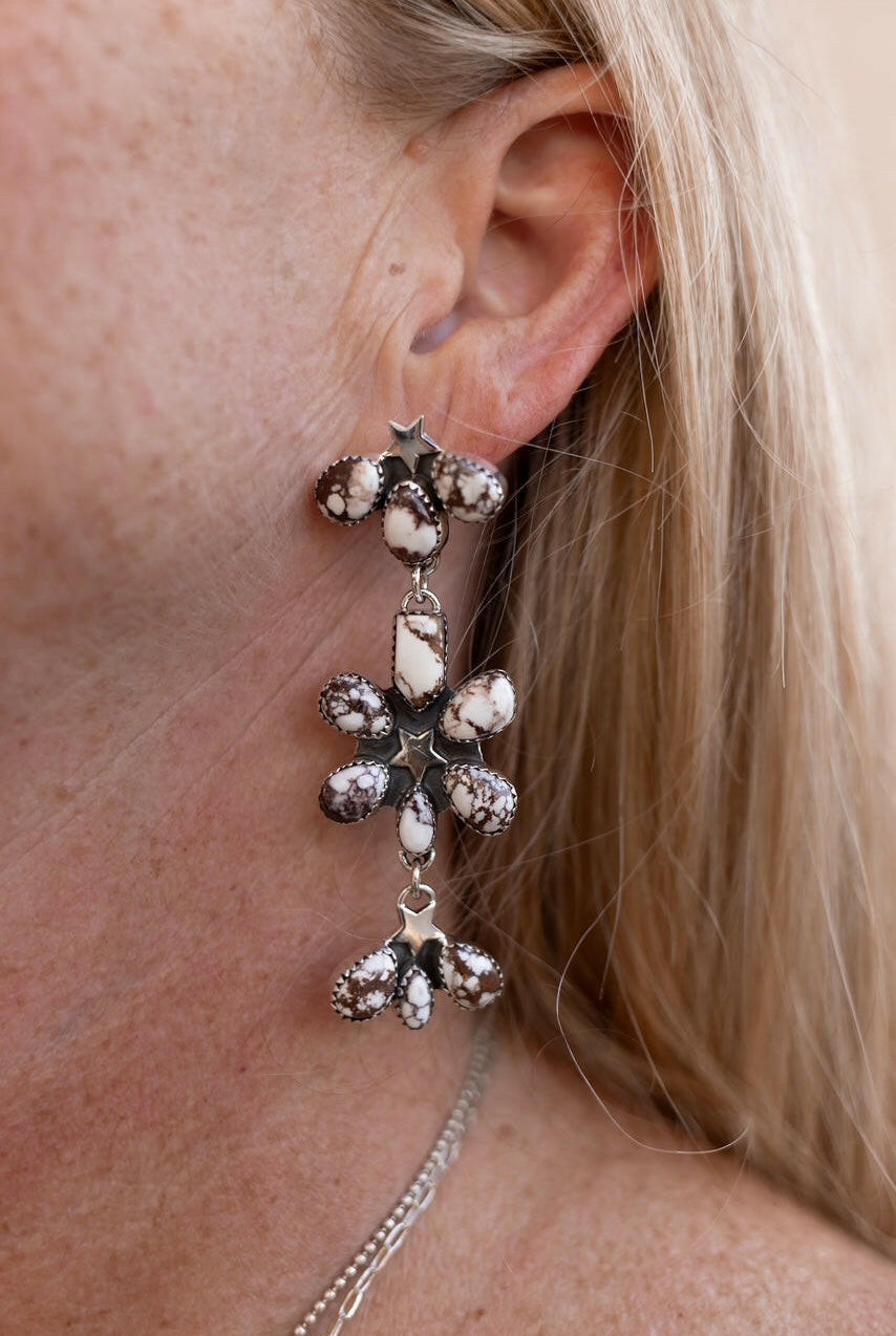 Dancing in a Field of Flowers Earrings-Drop Earrings-Krush Kandy, Women's Online Fashion Boutique Located in Phoenix, Arizona (Scottsdale Area)