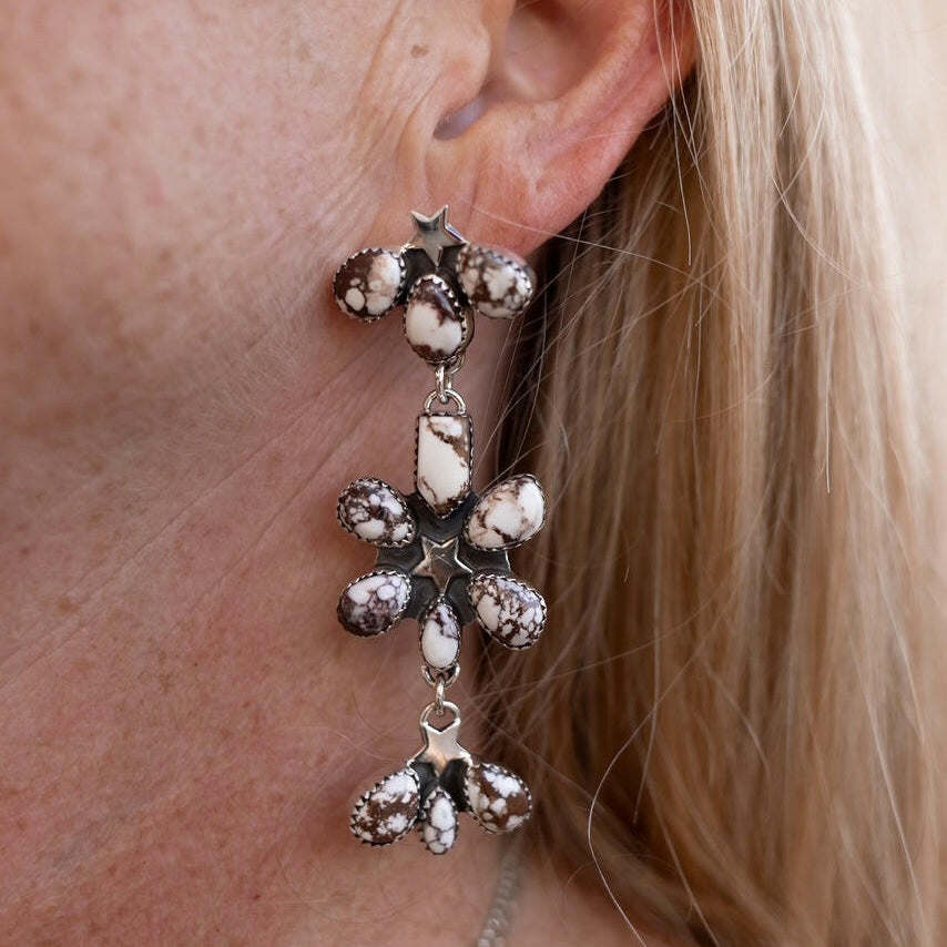 Dancing in a Field of Flowers Earrings-Drop Earrings-Krush Kandy, Women's Online Fashion Boutique Located in Phoenix, Arizona (Scottsdale Area)