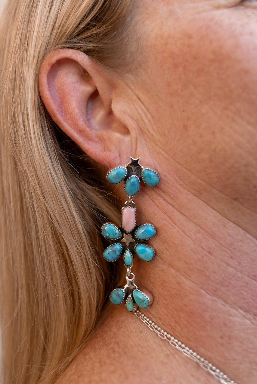 Dancing in a Field of Flowers Earrings-Drop Earrings-Krush Kandy, Women's Online Fashion Boutique Located in Phoenix, Arizona (Scottsdale Area)