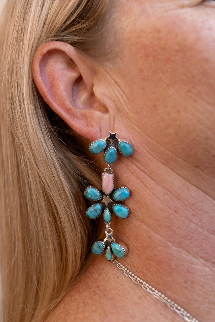 Dancing in a Field of Flowers Earrings-Drop Earrings-Krush Kandy, Women's Online Fashion Boutique Located in Phoenix, Arizona (Scottsdale Area)