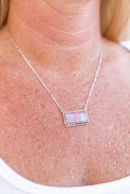 Aurora Opal Slabs Necklace-Necklaces-Krush Kandy, Women's Online Fashion Boutique Located in Phoenix, Arizona (Scottsdale Area)