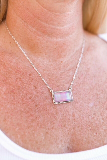 Aurora Opal Slabs Necklace-Necklaces-Krush Kandy, Women's Online Fashion Boutique Located in Phoenix, Arizona (Scottsdale Area)