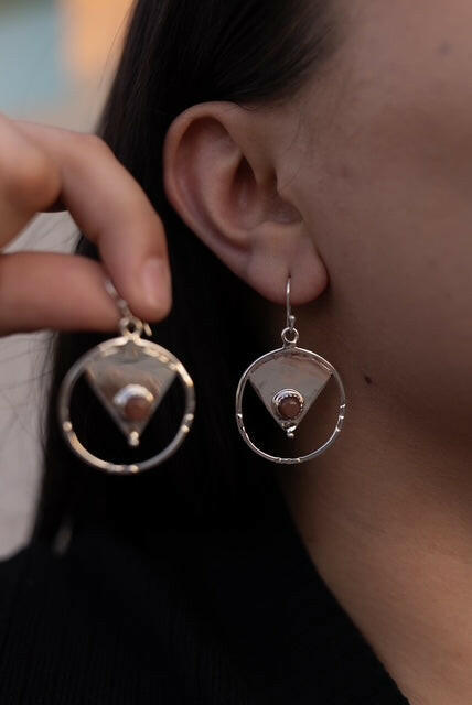 Sterling Silver Mini Single Stone Earrings | KKE-Stud Earrings-Krush Kandy, Women's Online Fashion Boutique Located in Phoenix, Arizona (Scottsdale Area)