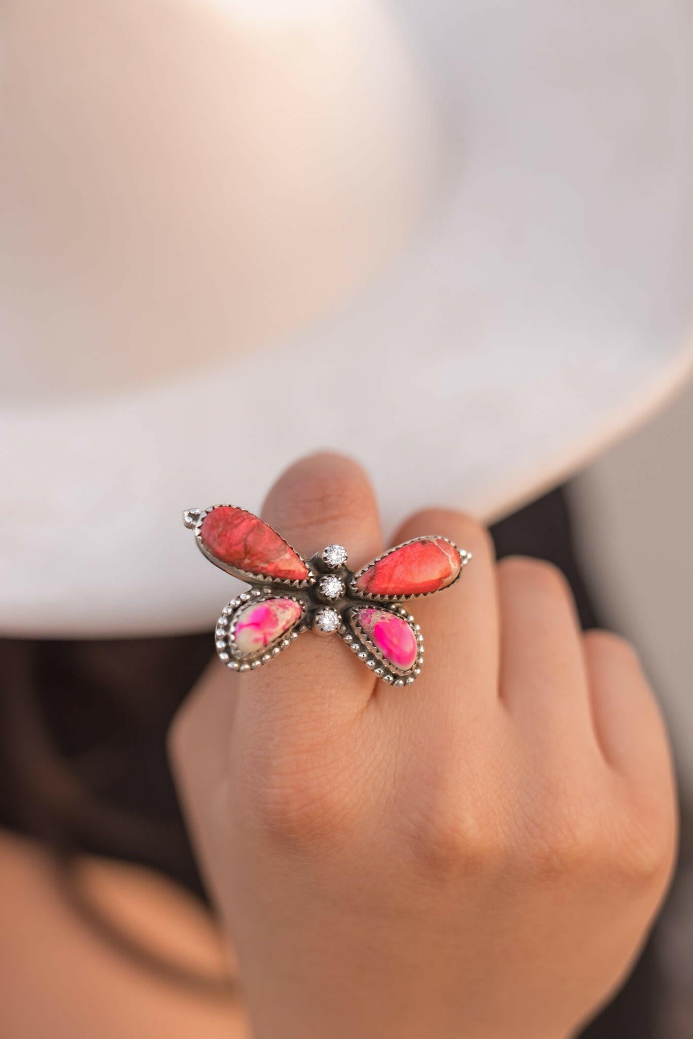 Jasper Butterfly in the Desert Rings-Rings-Krush Kandy, Women's Online Fashion Boutique Located in Phoenix, Arizona (Scottsdale Area)