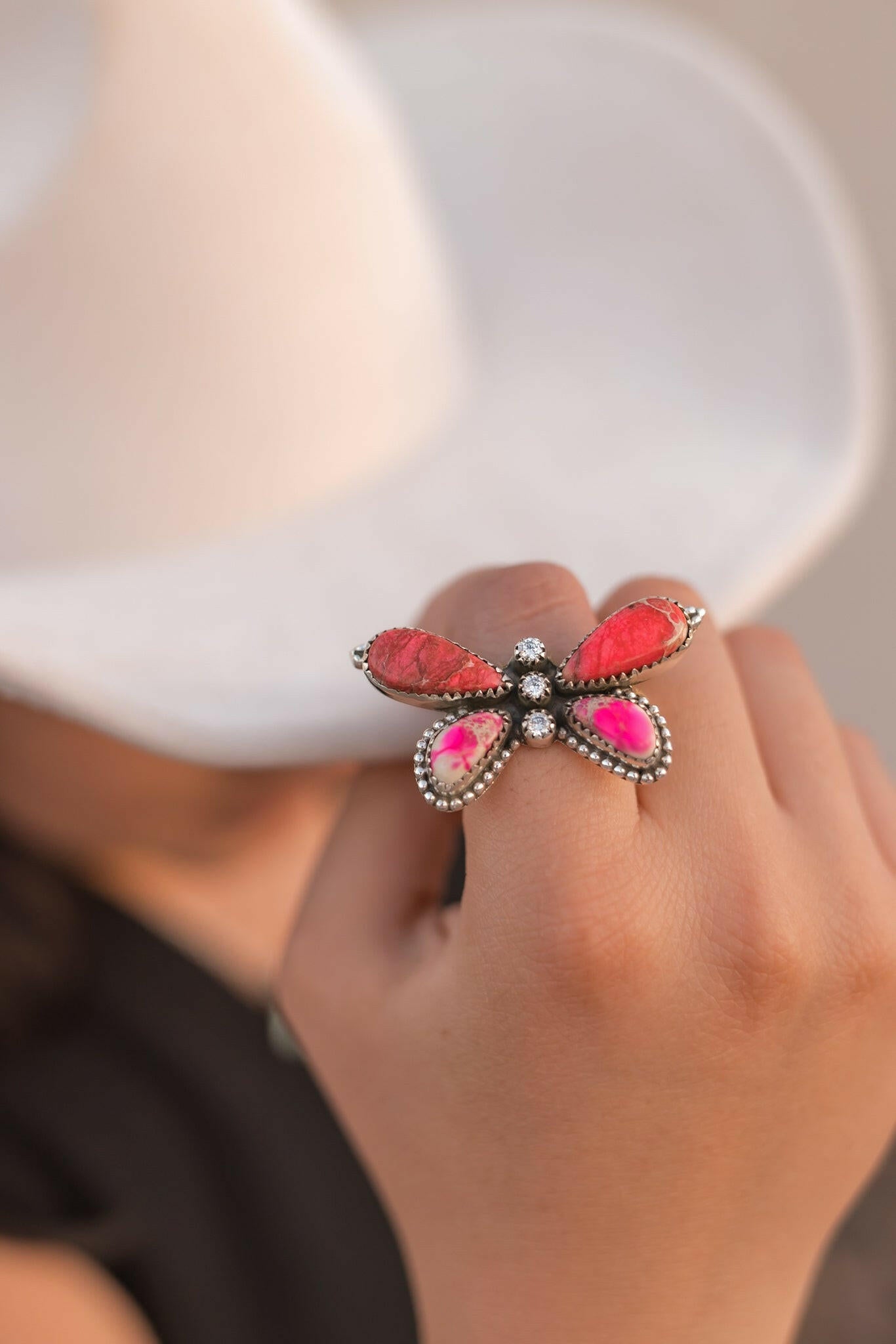 Jasper Butterfly in the Desert Rings-Rings-Krush Kandy, Women's Online Fashion Boutique Located in Phoenix, Arizona (Scottsdale Area)