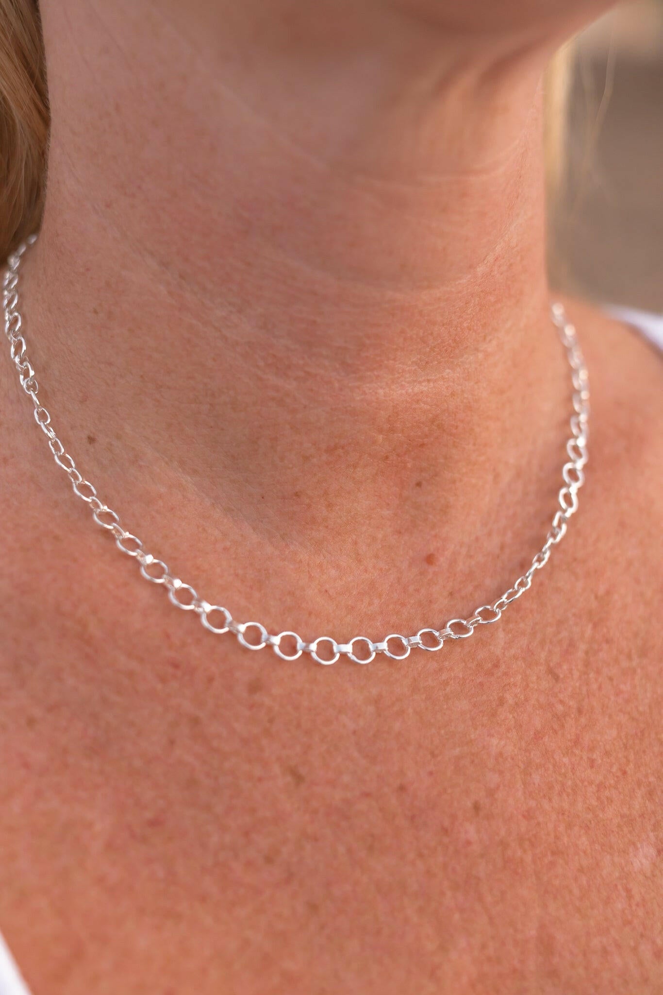 Simply Sweet Sterling Silver Chain Necklace-Necklaces-Krush Kandy, Women's Online Fashion Boutique Located in Phoenix, Arizona (Scottsdale Area)