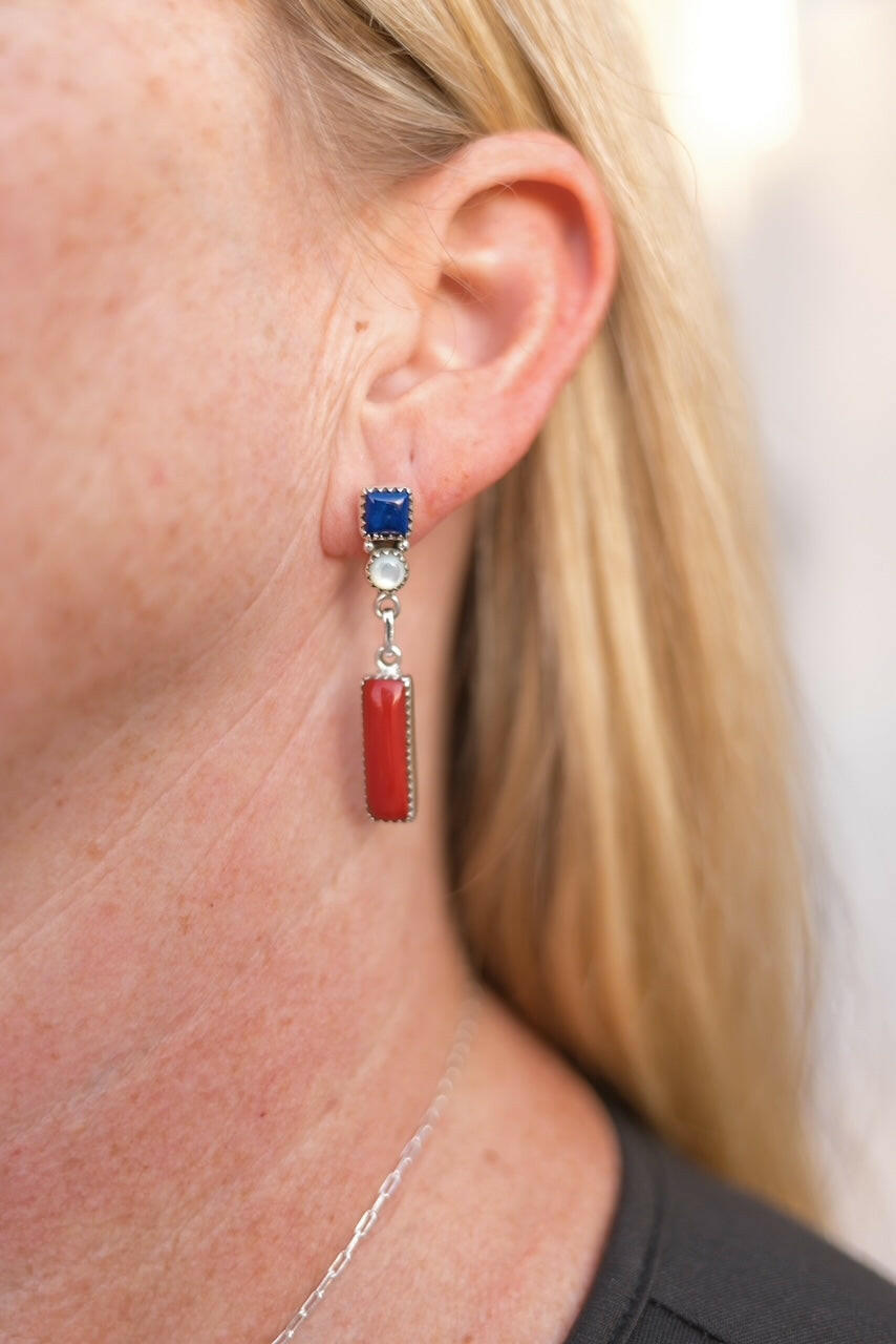 Rosarita Razzle Rays Earrings-Earrings-Krush Kandy, Women's Online Fashion Boutique Located in Phoenix, Arizona (Scottsdale Area)