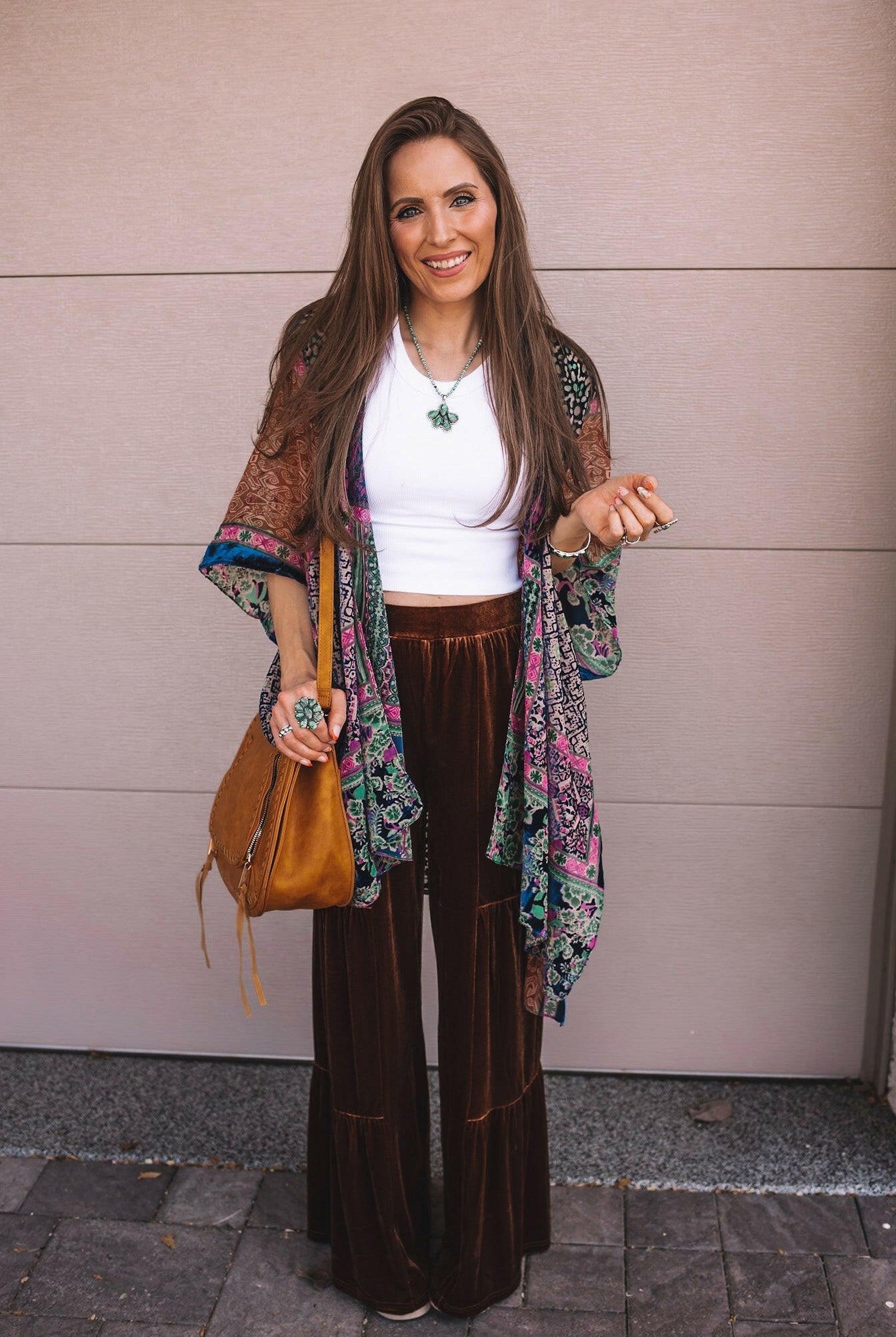 Brooke Velvet Ruffle Hem Wide Leg Pants-Pants-Krush Kandy, Women's Online Fashion Boutique Located in Phoenix, Arizona (Scottsdale Area)