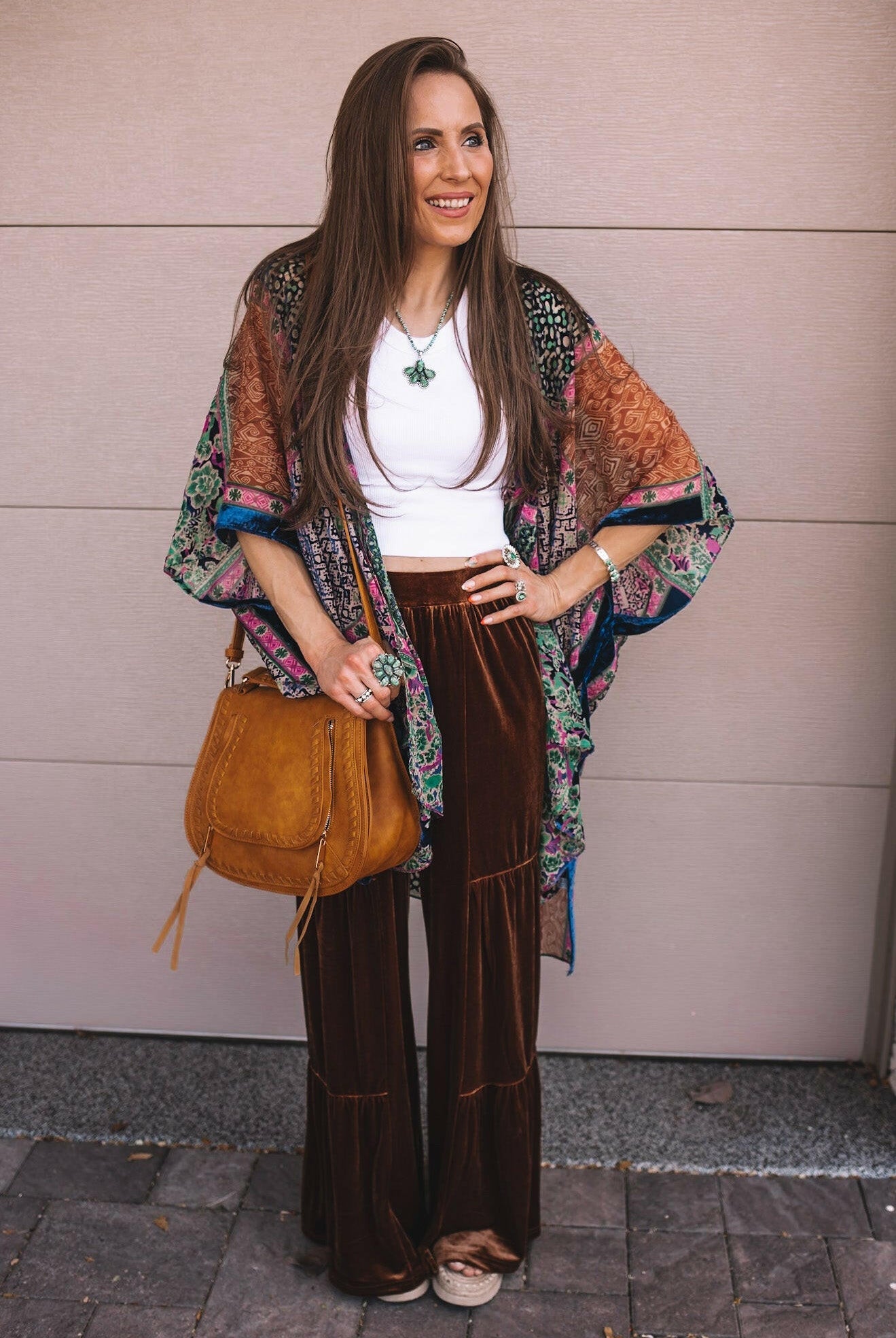 Brooke Velvet Ruffle Hem Wide Leg Pants-Pants-Krush Kandy, Women's Online Fashion Boutique Located in Phoenix, Arizona (Scottsdale Area)