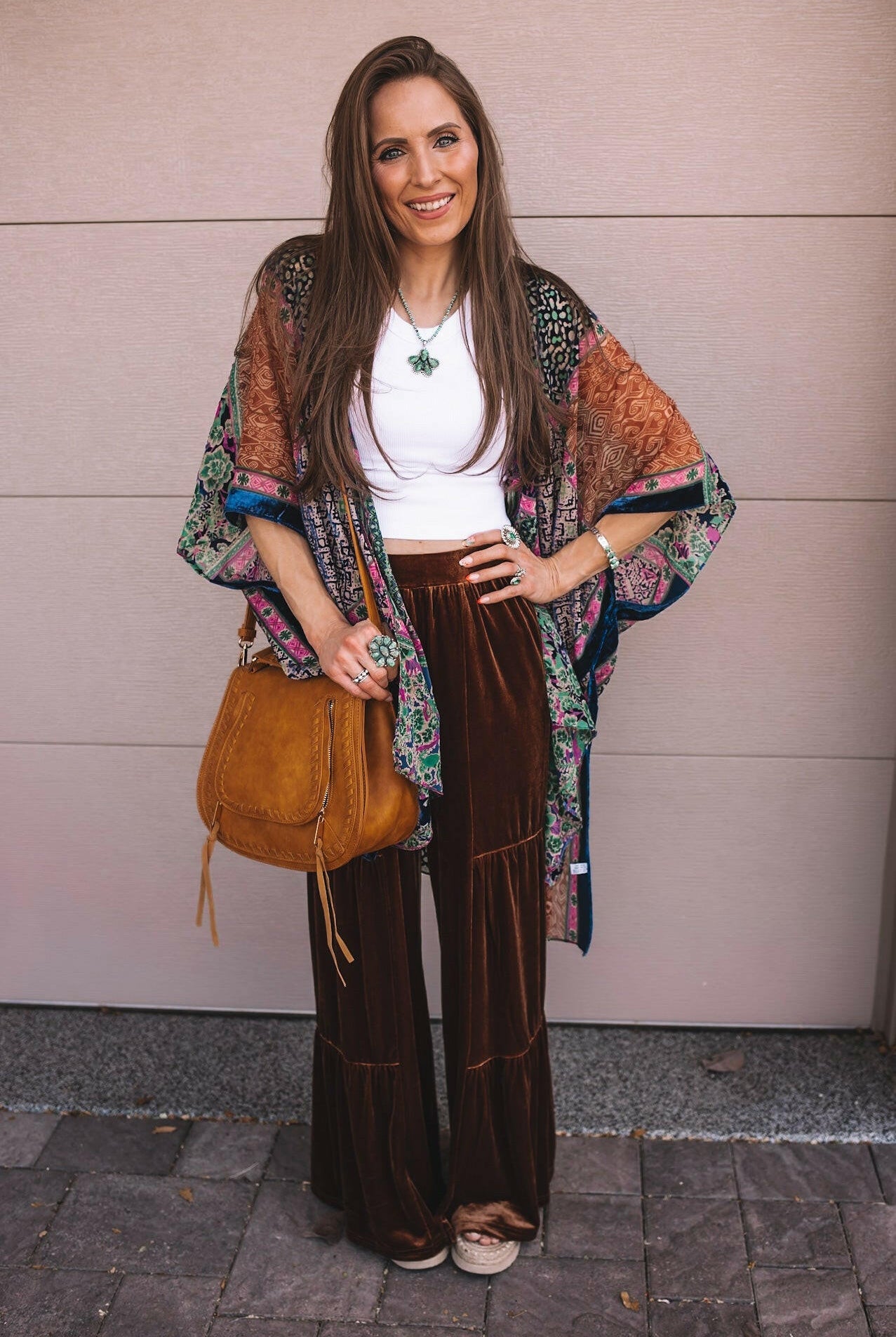 Brooke Velvet Ruffle Hem Wide Leg Pants-Pants-Krush Kandy, Women's Online Fashion Boutique Located in Phoenix, Arizona (Scottsdale Area)