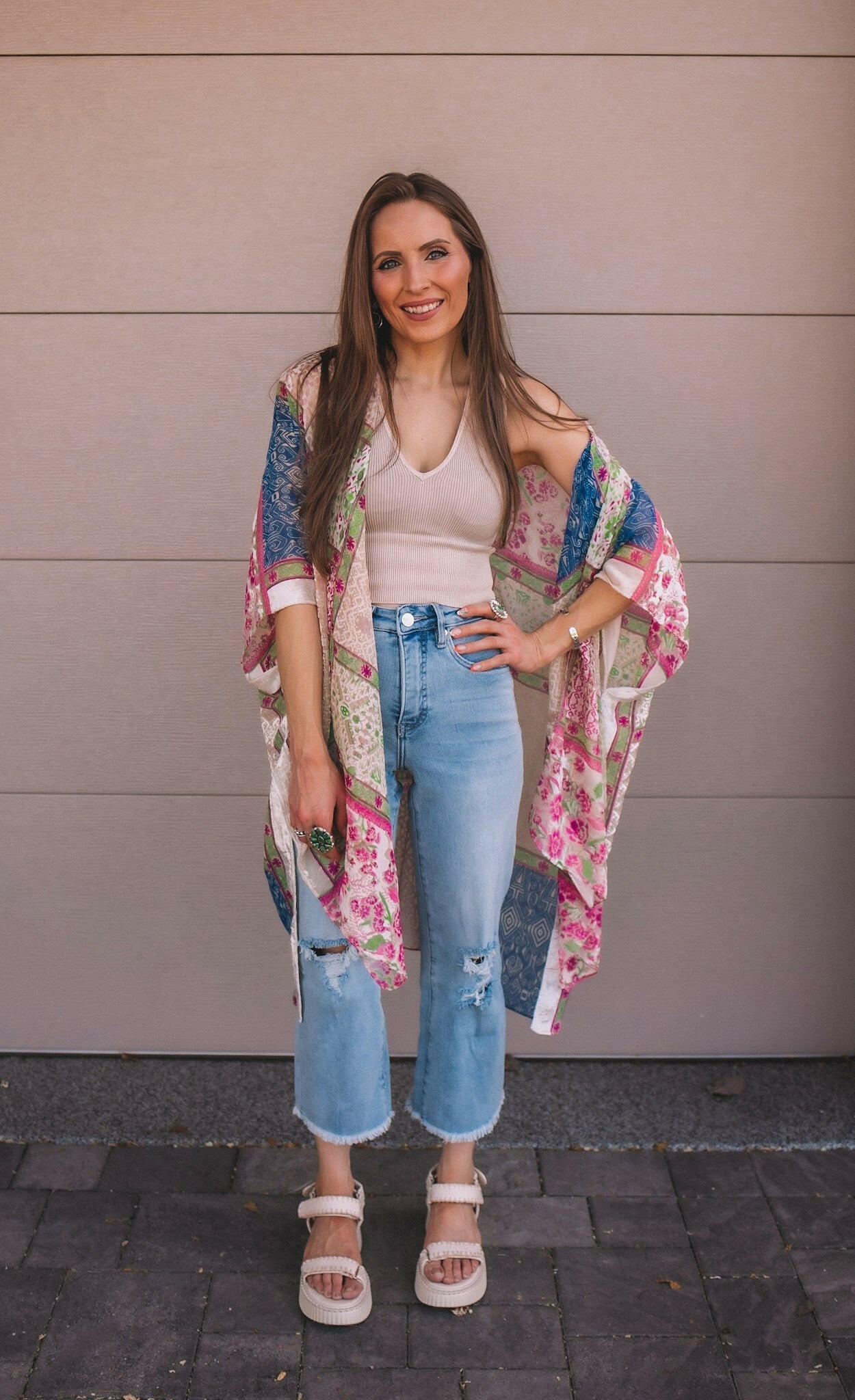 Bohemian Burnout Velvet Kimono-Kimonos-Krush Kandy, Women's Online Fashion Boutique Located in Phoenix, Arizona (Scottsdale Area)