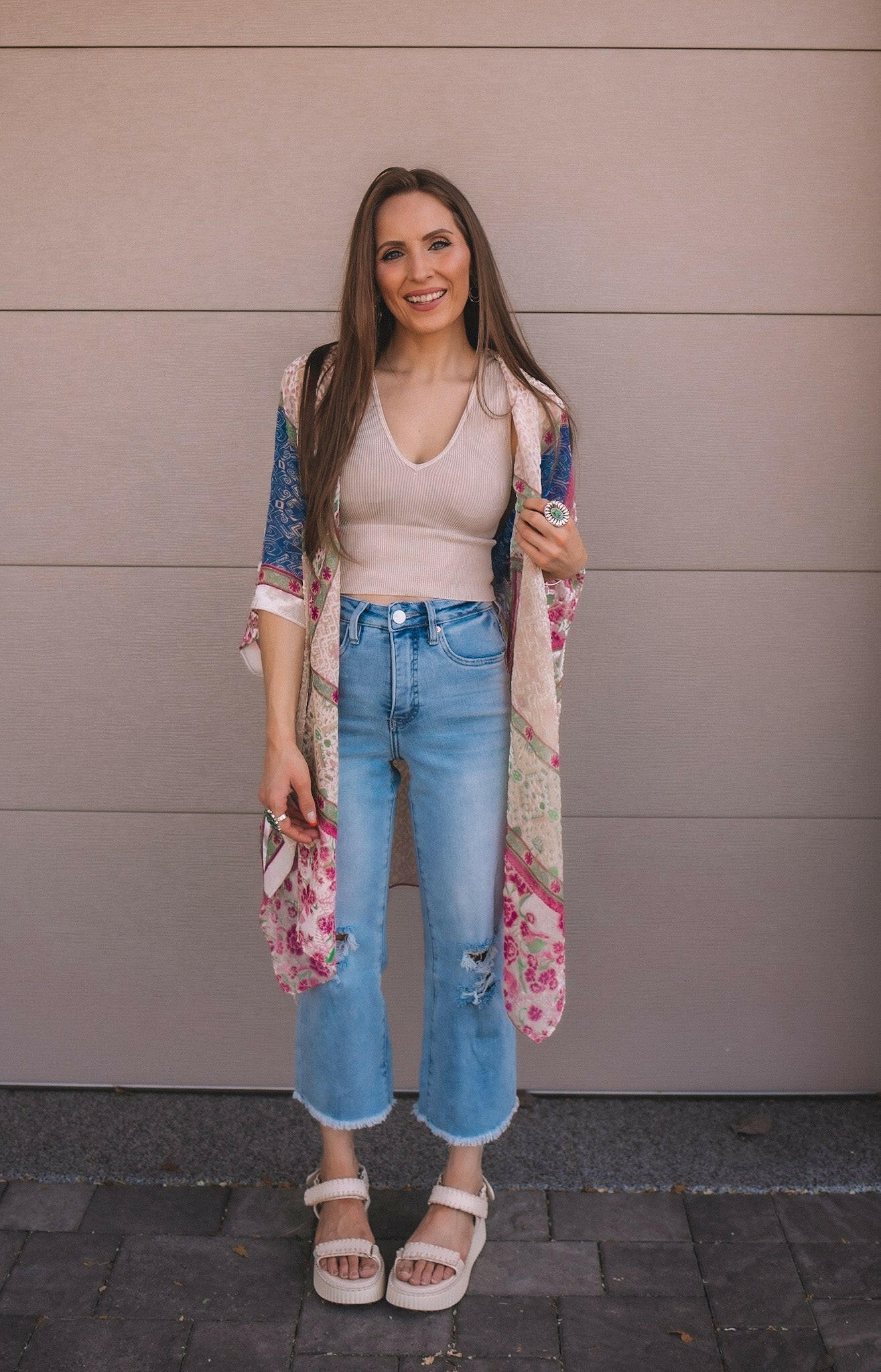 Bohemian Burnout Velvet Kimono-Kimonos-Krush Kandy, Women's Online Fashion Boutique Located in Phoenix, Arizona (Scottsdale Area)