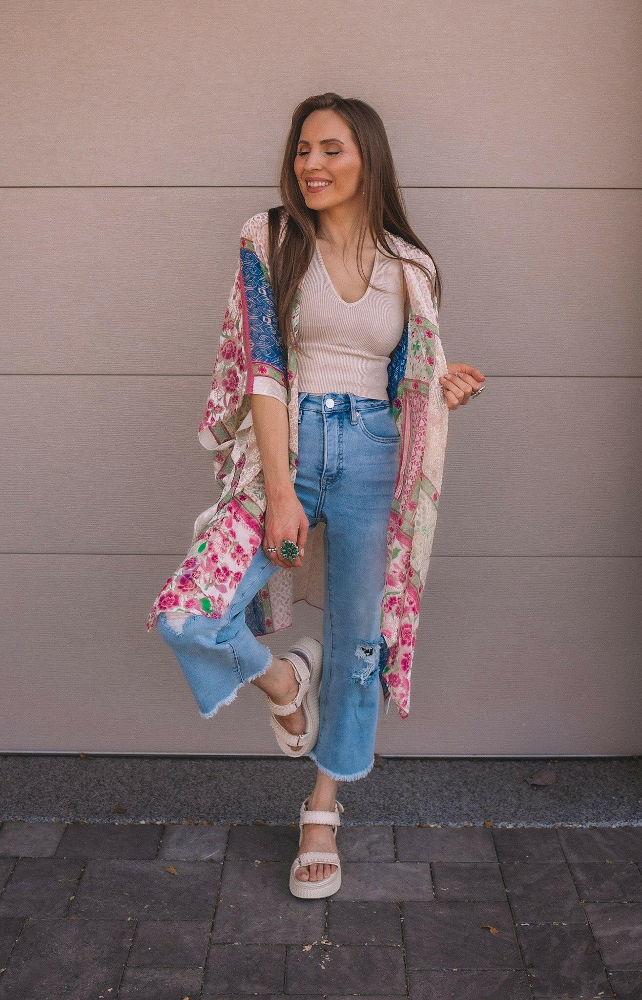 Bohemian Burnout Velvet Kimono-Kimonos-Krush Kandy, Women's Online Fashion Boutique Located in Phoenix, Arizona (Scottsdale Area)