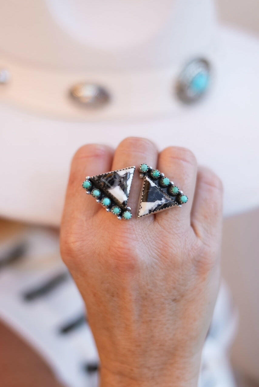 Trinity Triangle Floater Rings-Rings-Krush Kandy, Women's Online Fashion Boutique Located in Phoenix, Arizona (Scottsdale Area)