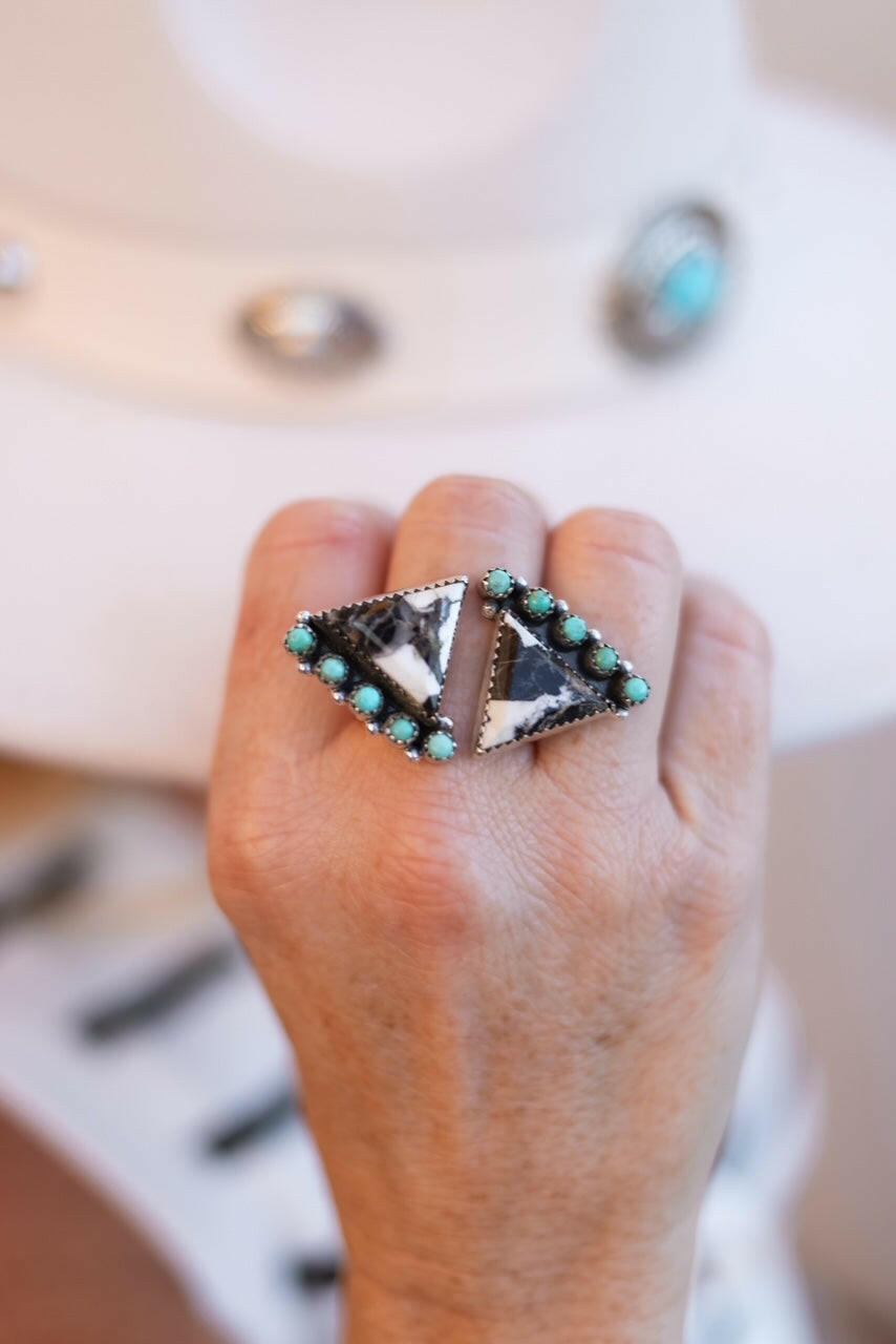 Trinity Triangle Floater Rings-Rings-Krush Kandy, Women's Online Fashion Boutique Located in Phoenix, Arizona (Scottsdale Area)