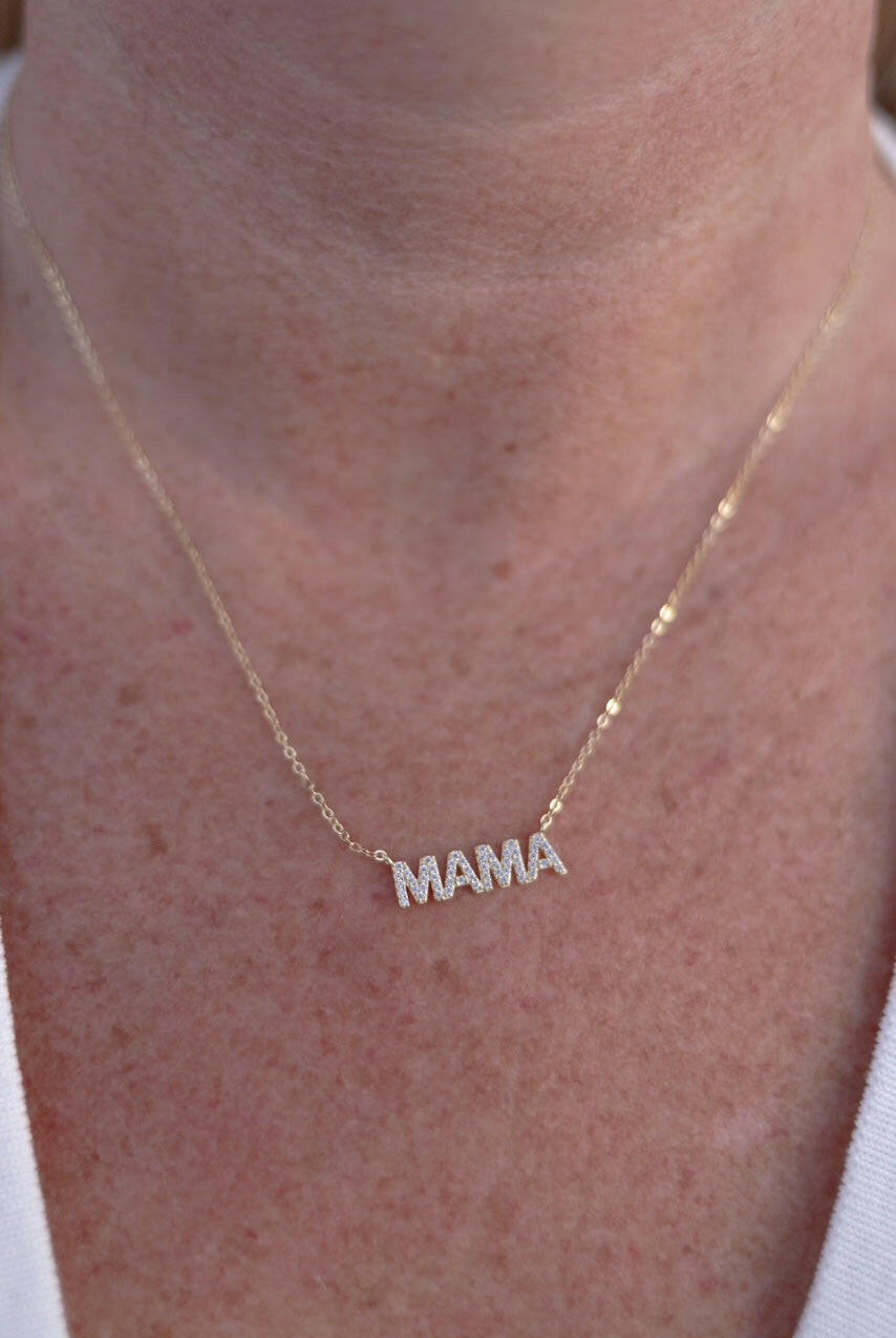 MAMA Necklace-Chain Necklaces-Krush Kandy, Women's Online Fashion Boutique Located in Phoenix, Arizona (Scottsdale Area)