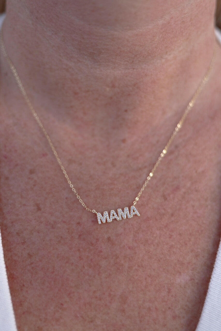 MAMA Necklace-Chain Necklaces-Krush Kandy, Women's Online Fashion Boutique Located in Phoenix, Arizona (Scottsdale Area)