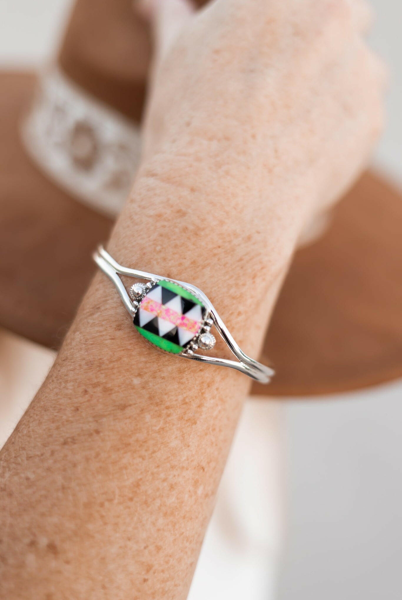 Aztec Multi Colored Cuff-Bracelets-Krush Kandy, Women's Online Fashion Boutique Located in Phoenix, Arizona (Scottsdale Area)