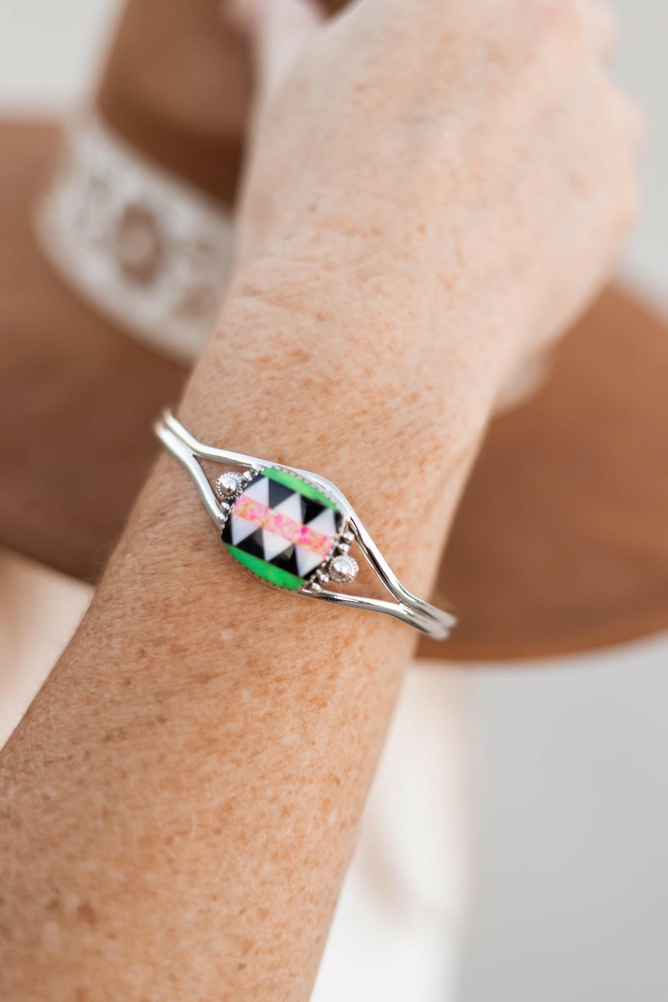 Aztec Multi Colored Cuff-Bracelets-Krush Kandy, Women's Online Fashion Boutique Located in Phoenix, Arizona (Scottsdale Area)