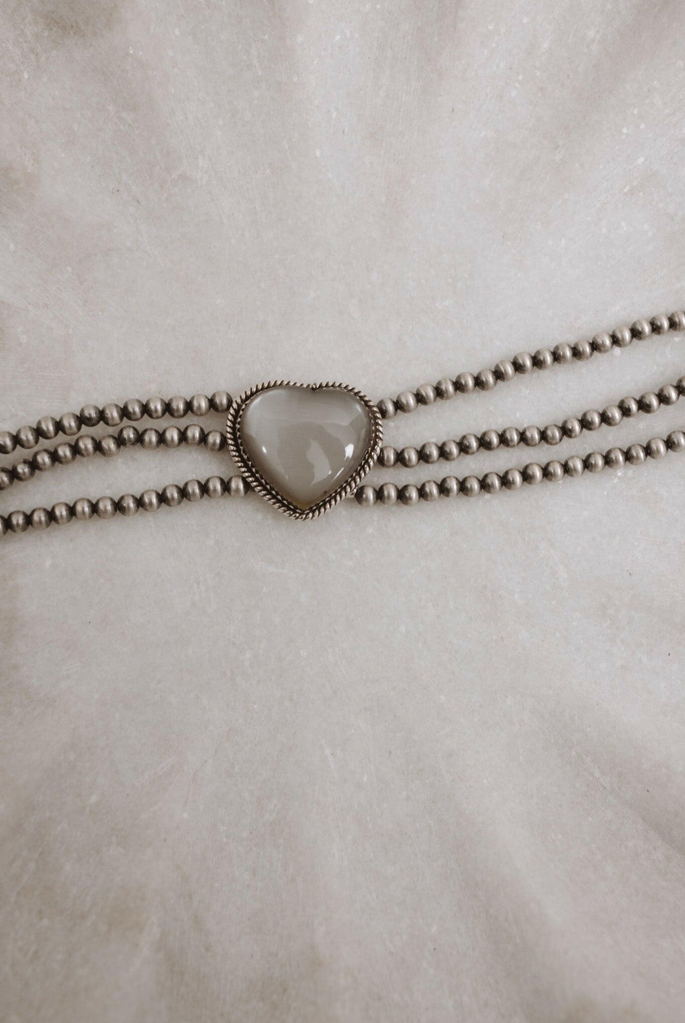 Single Stone Three Strand Desert Pearl Bracelets-Bracelets-Krush Kandy, Women's Online Fashion Boutique Located in Phoenix, Arizona (Scottsdale Area)