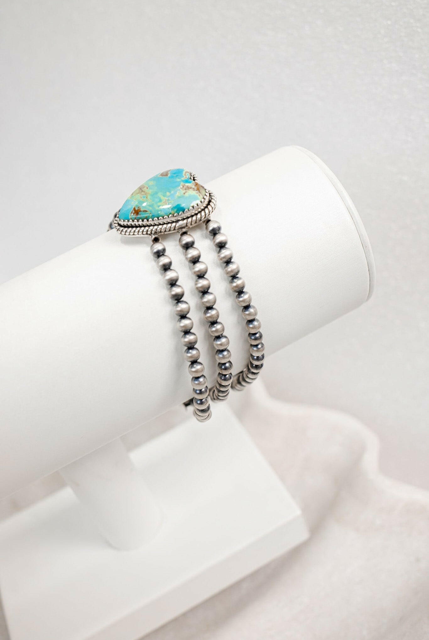 Single Stone Three Strand Desert Pearl Bracelets-Bracelets-Krush Kandy, Women's Online Fashion Boutique Located in Phoenix, Arizona (Scottsdale Area)