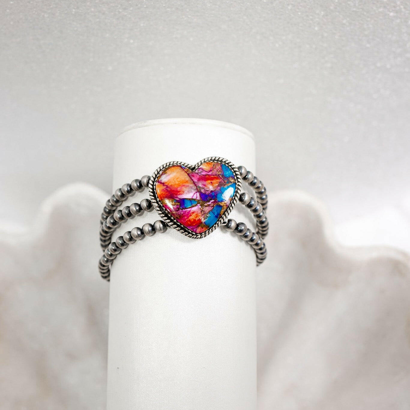 Single Stone Three Strand Desert Pearl Bracelets-Bracelets-Krush Kandy, Women's Online Fashion Boutique Located in Phoenix, Arizona (Scottsdale Area)