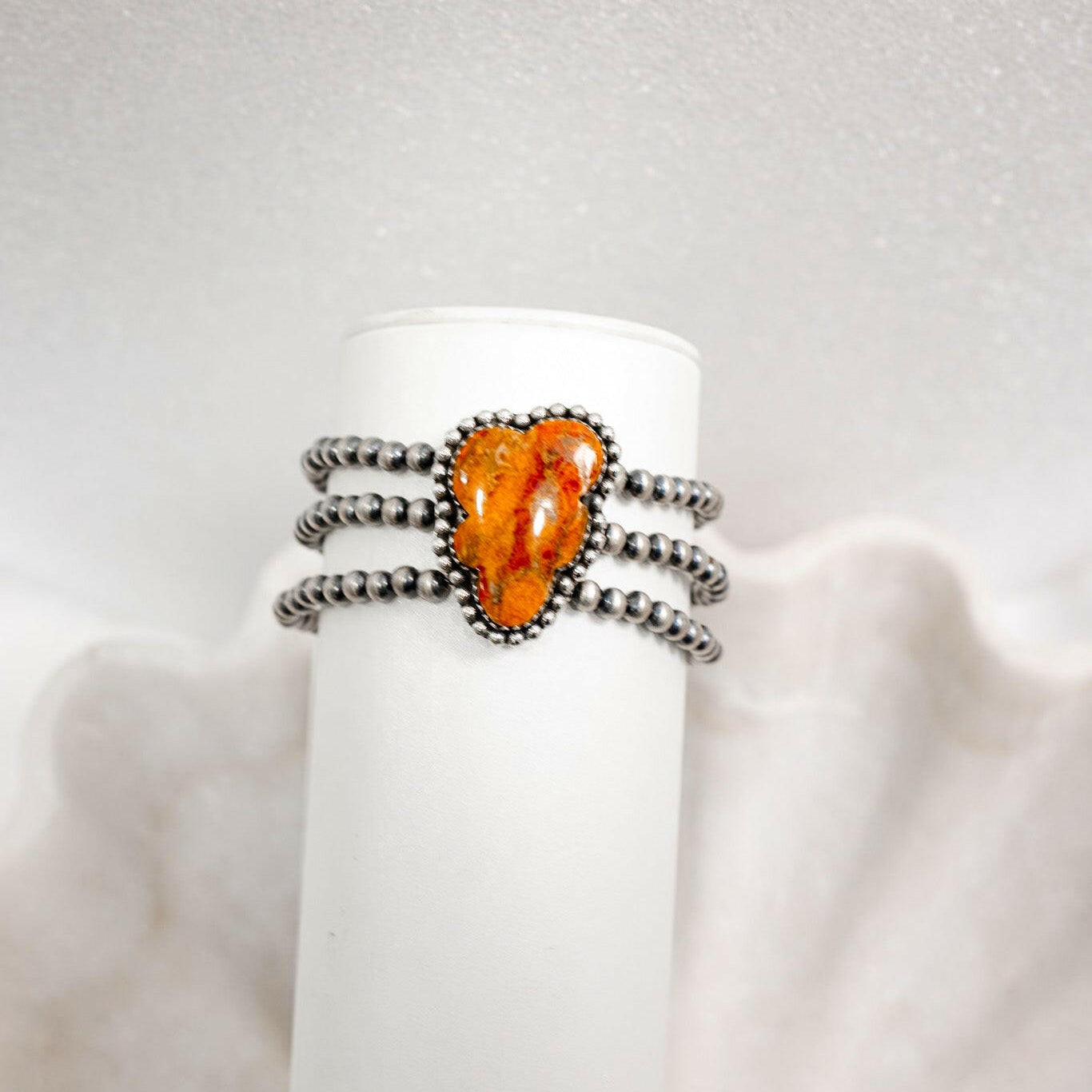 Single Stone Three Strand Desert Pearl Bracelets-Bracelets-Krush Kandy, Women's Online Fashion Boutique Located in Phoenix, Arizona (Scottsdale Area)