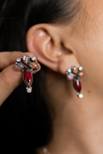 One Of A Kind Dahlia Earrings-Earrings-Krush Kandy, Women's Online Fashion Boutique Located in Phoenix, Arizona (Scottsdale Area)