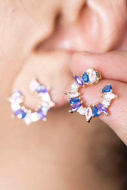 Geometric Luxury Stud Earrings-Earrings-Krush Kandy, Women's Online Fashion Boutique Located in Phoenix, Arizona (Scottsdale Area)