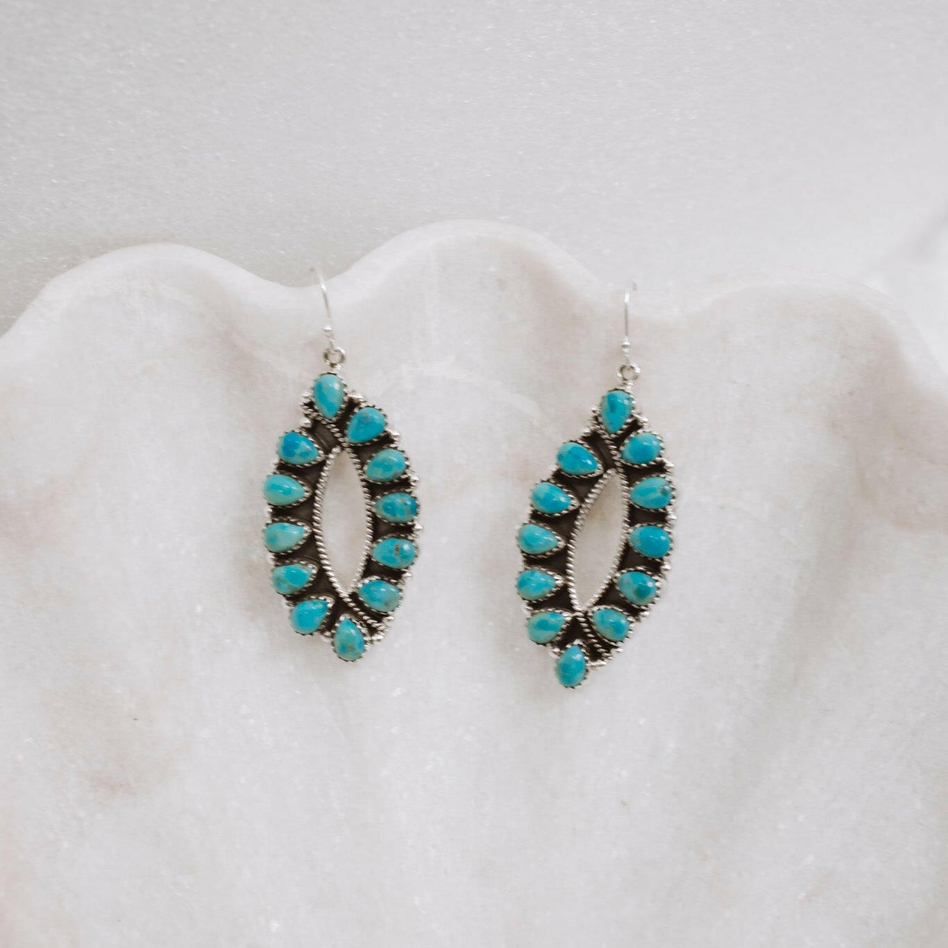 Perfect Fit Sterling Silver Stone Cluster Earrings-Stud Earrings-Krush Kandy, Women's Online Fashion Boutique Located in Phoenix, Arizona (Scottsdale Area)