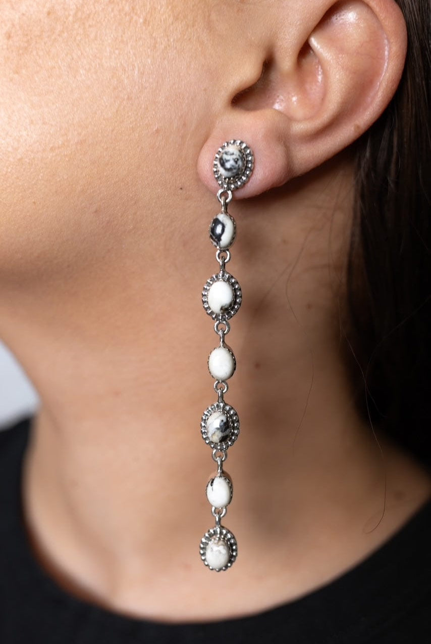 Classic Stone Drop Earrings-Earrings-Krush Kandy, Women's Online Fashion Boutique Located in Phoenix, Arizona (Scottsdale Area)