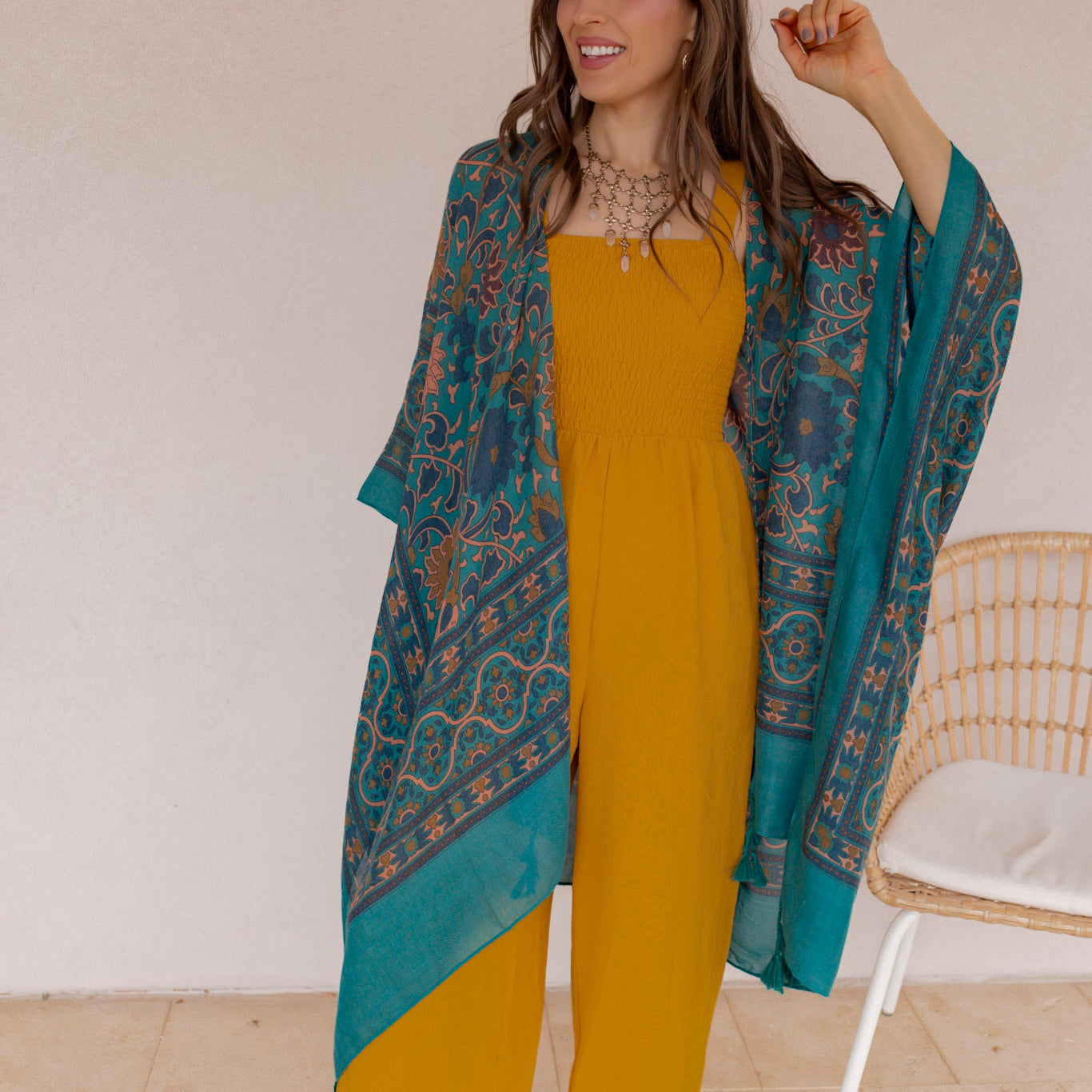 Touch of Morocco Tapestry Tassel Kimono
