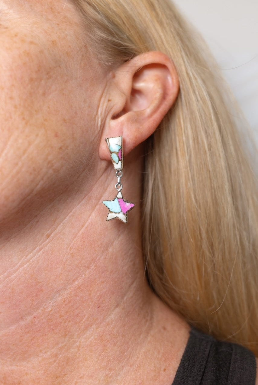 Cotton Candy Earrings Bno. 30-Earrings-Krush Kandy, Women's Online Fashion Boutique Located in Phoenix, Arizona (Scottsdale Area)