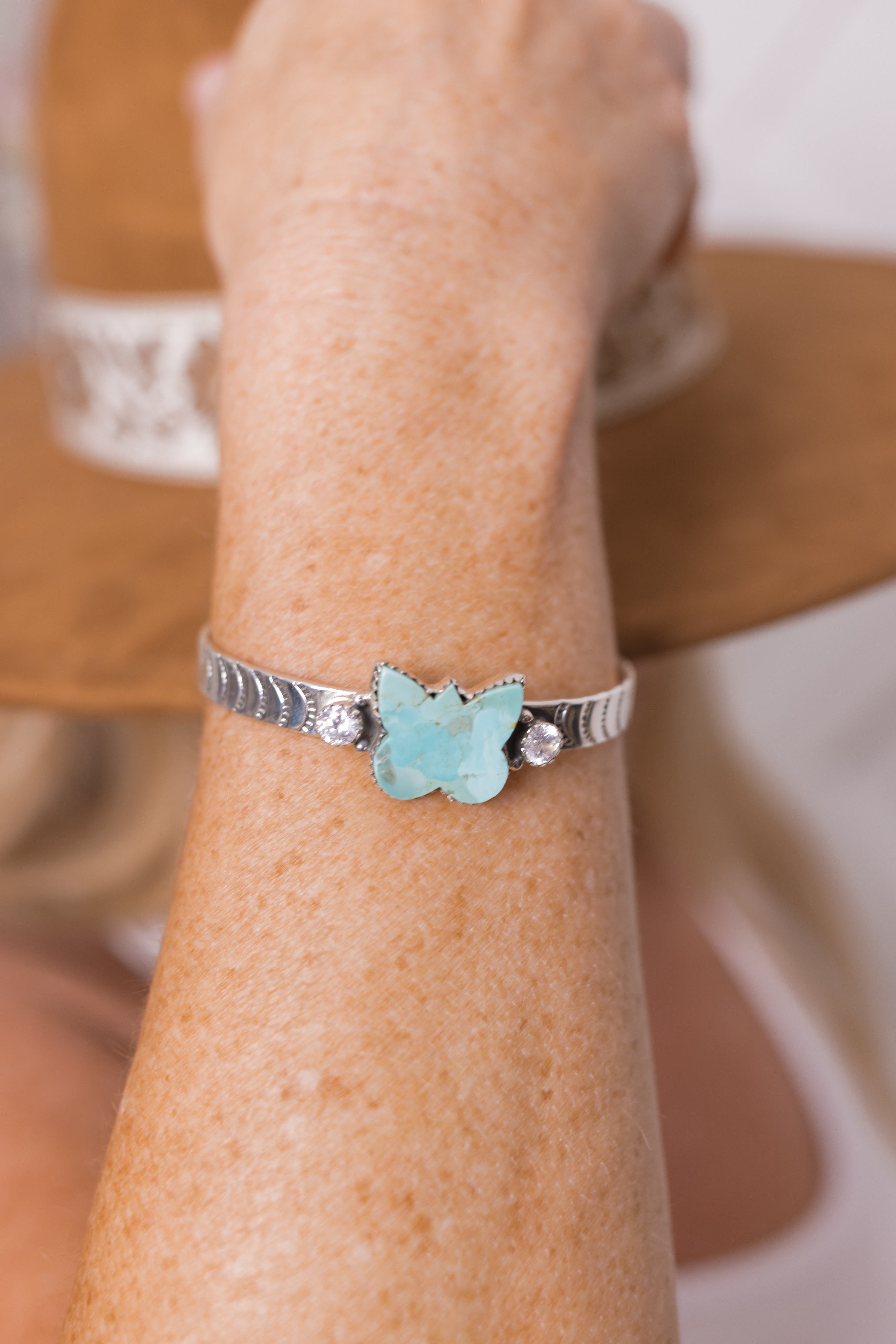 Southwest Butterfly Stamped Cuffs-Bracelets-Krush Kandy, Women's Online Fashion Boutique Located in Phoenix, Arizona (Scottsdale Area)