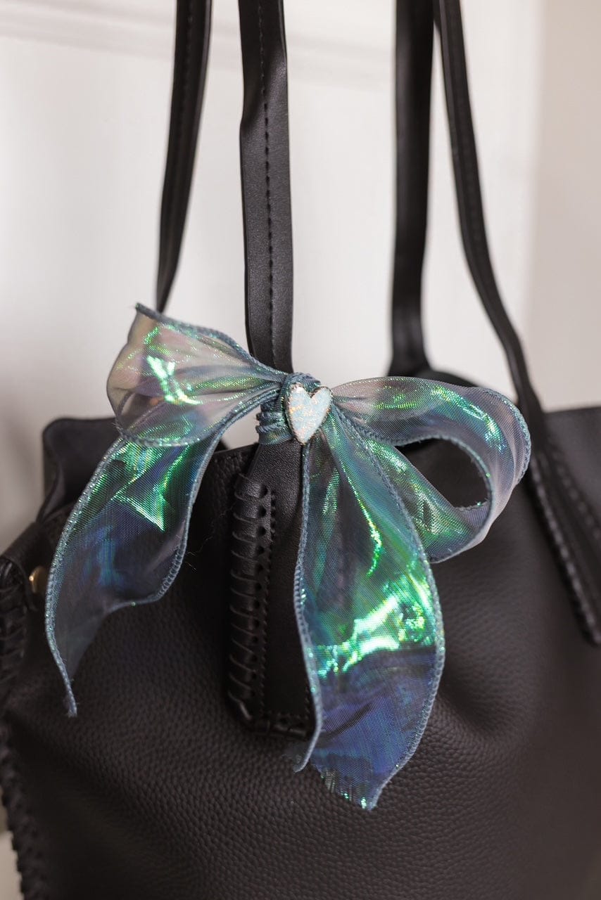 Multi Foil Ribbon With Versatile Heart Charm-Krush Kandy, Women's Online Fashion Boutique Located in Phoenix, Arizona (Scottsdale Area)