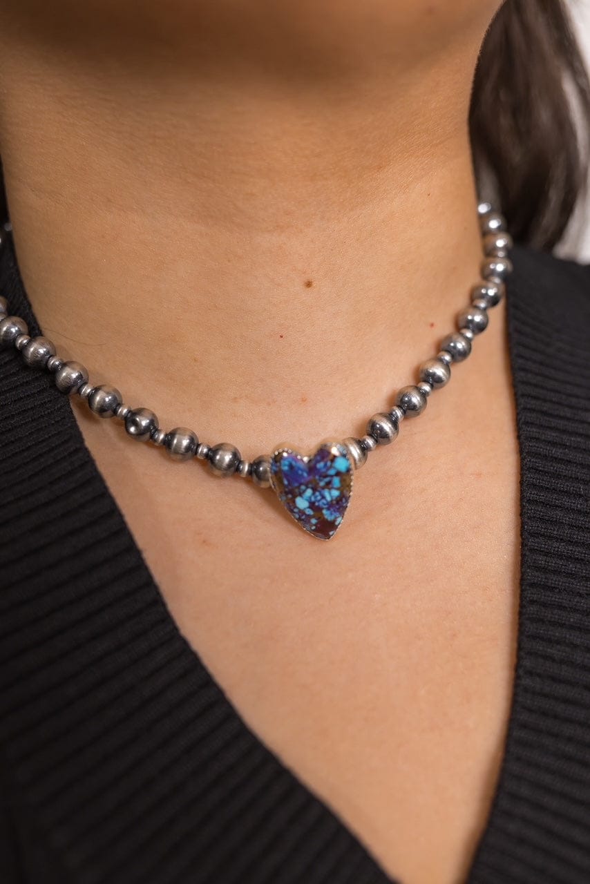 Multi Foil Ribbon With Versatile Heart Charm-Krush Kandy, Women's Online Fashion Boutique Located in Phoenix, Arizona (Scottsdale Area)