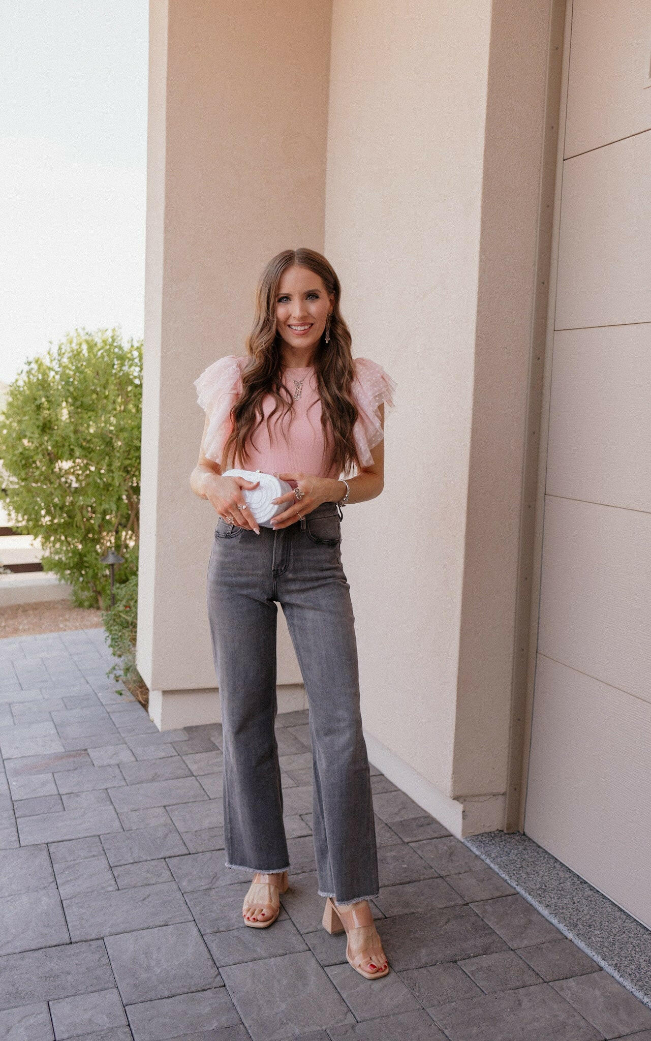 MICA Steel Magnolias Wide Leg Denim Jeans-Jeans-Krush Kandy, Women's Online Fashion Boutique Located in Phoenix, Arizona (Scottsdale Area)