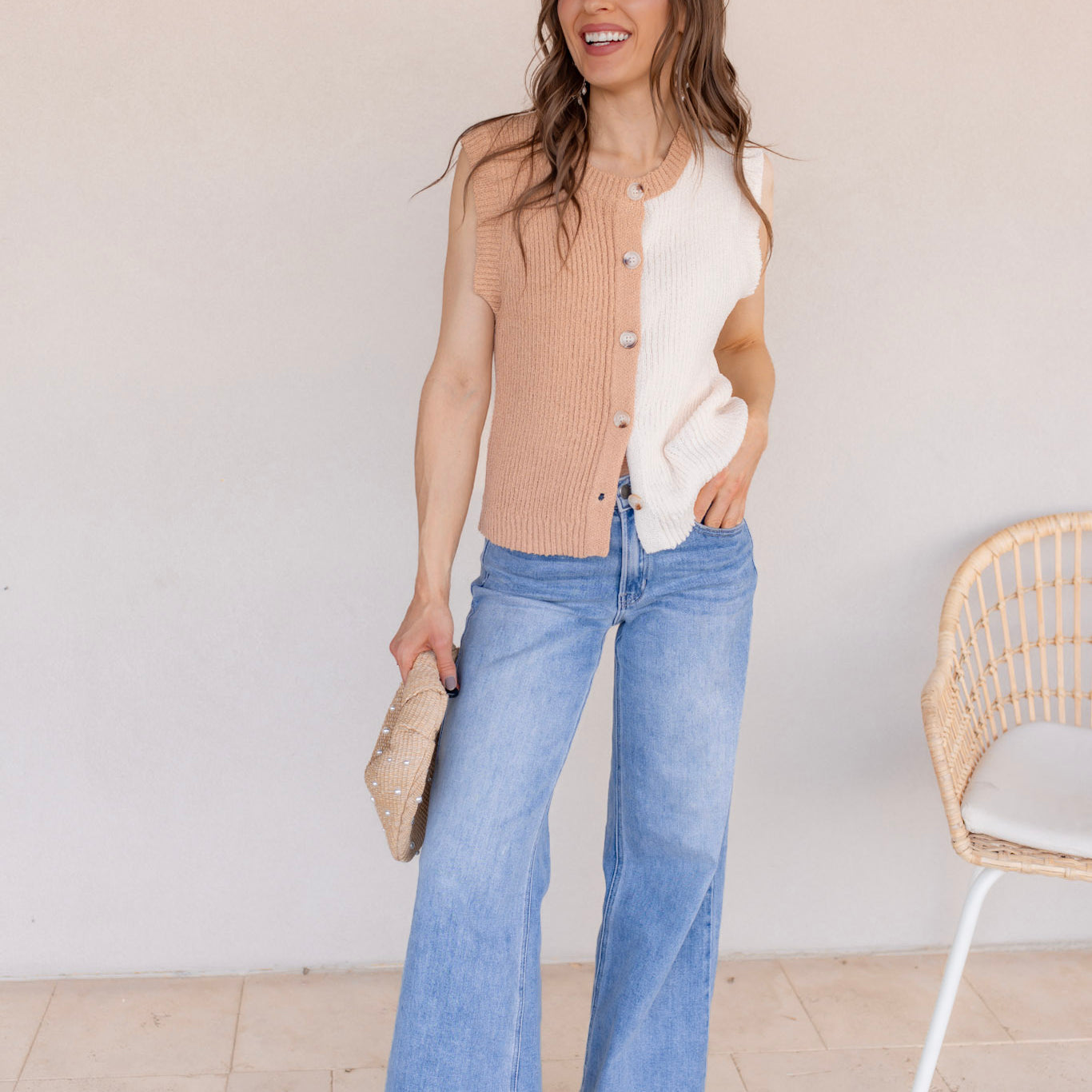 The It Girl Lightweight Viscose Button Up Shirt