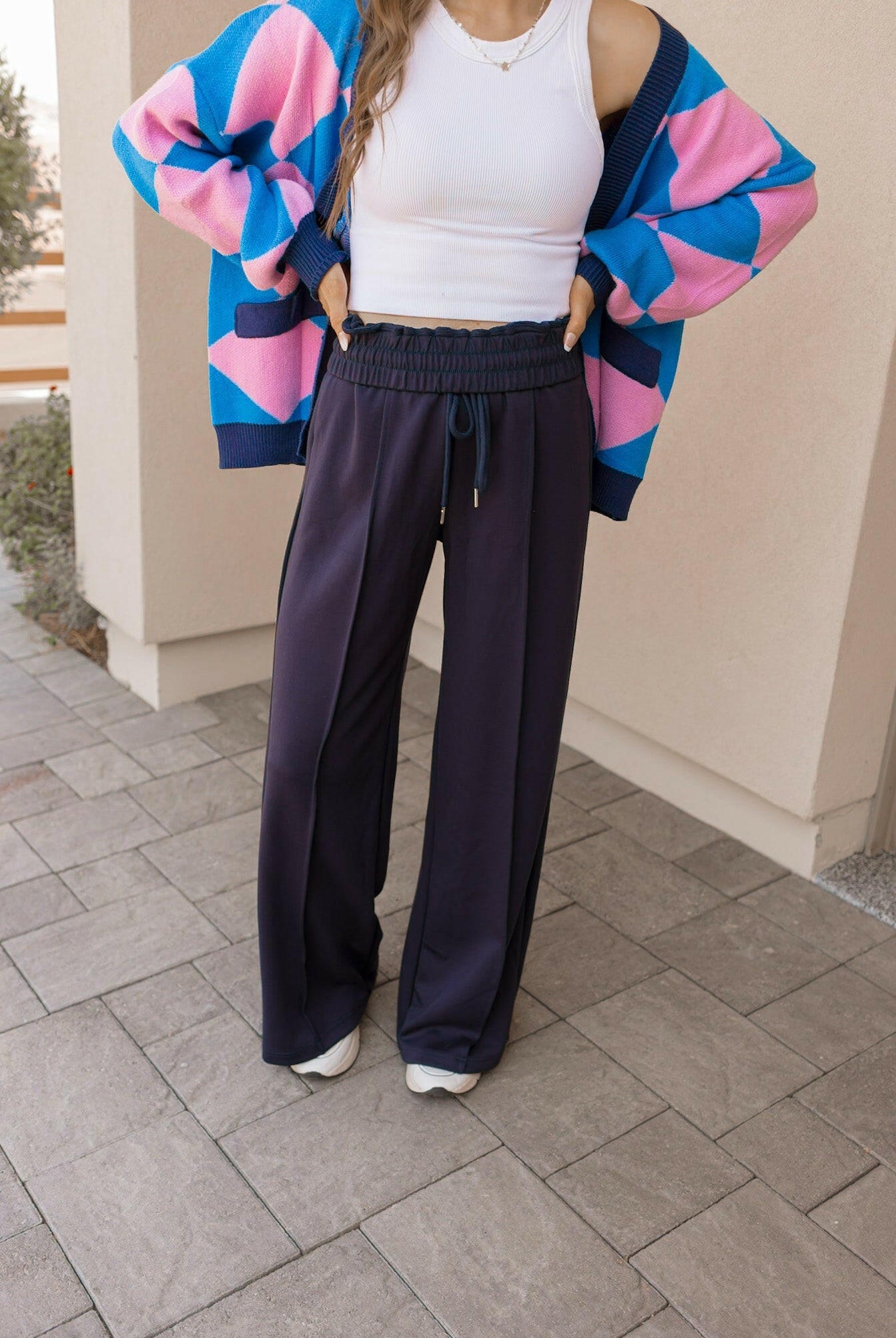 Drawstring Wide Leg Pants with Pockets-Bottoms-Krush Kandy, Women's Online Fashion Boutique Located in Phoenix, Arizona (Scottsdale Area)