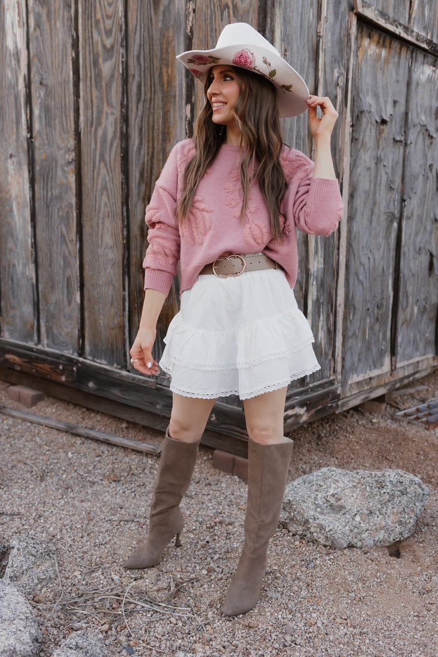 Lovelet Lace Detail Layered Skirt-Skirts-Krush Kandy, Women's Online Fashion Boutique Located in Phoenix, Arizona (Scottsdale Area)