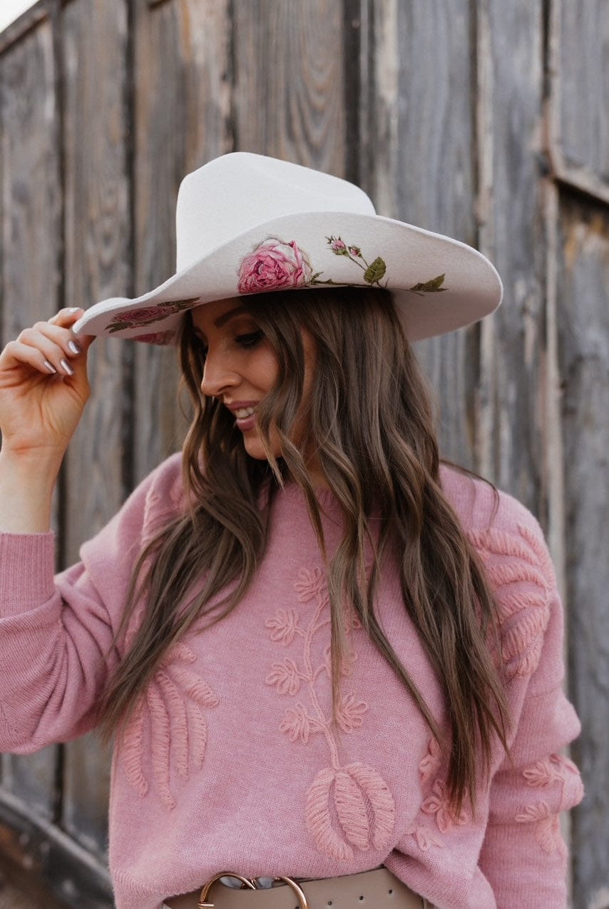 The Katie Lou Cowboy Hat - Made to Order-Hats-Krush Kandy, Women's Online Fashion Boutique Located in Phoenix, Arizona (Scottsdale Area)