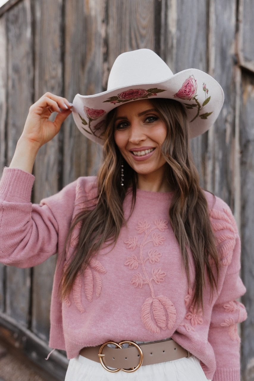 The Katie Lou Cowboy Hat - Made to Order-Hats-Krush Kandy, Women's Online Fashion Boutique Located in Phoenix, Arizona (Scottsdale Area)
