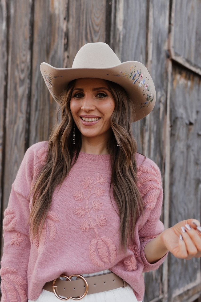 The Katie Lou Cowboy Hat - Made to Order-Hats-Krush Kandy, Women's Online Fashion Boutique Located in Phoenix, Arizona (Scottsdale Area)