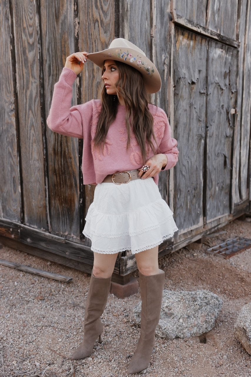 Lovelet Lace Detail Layered Skirt-Skirts-Krush Kandy, Women's Online Fashion Boutique Located in Phoenix, Arizona (Scottsdale Area)