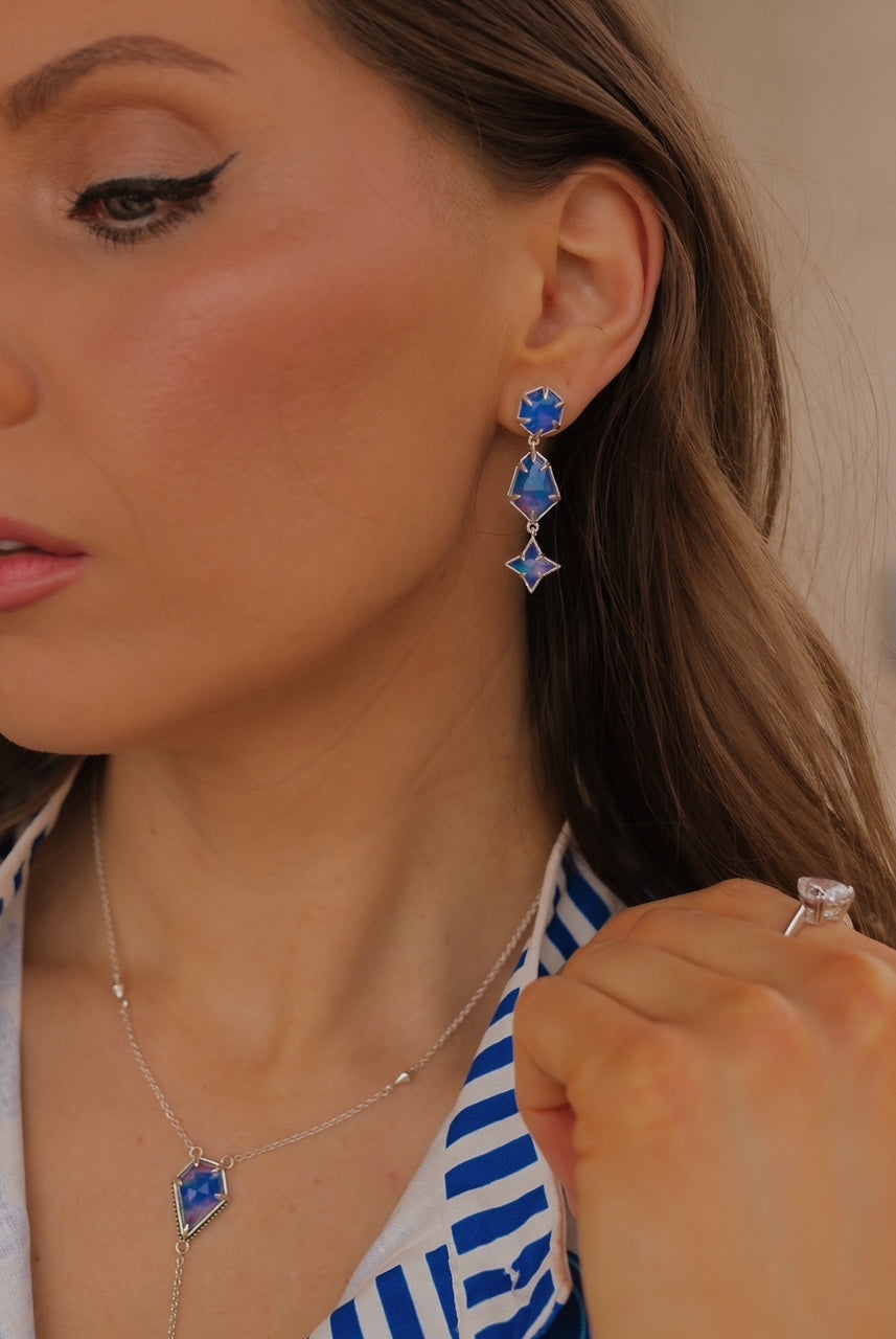 Starlight Stone Earrings-Earrings-Krush Kandy, Women's Online Fashion Boutique Located in Phoenix, Arizona (Scottsdale Area)