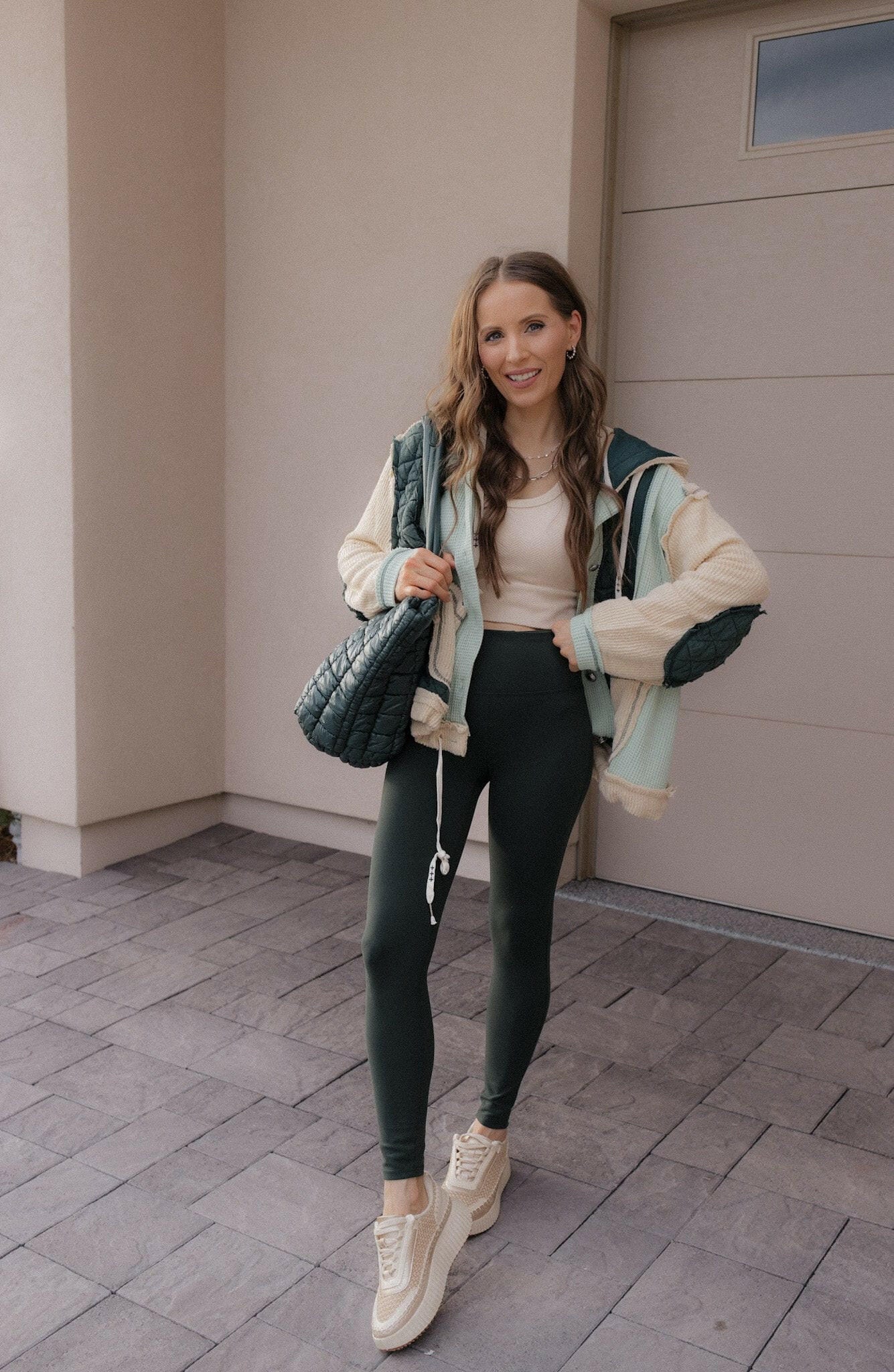 POL Multi Fabric Hooded Button Down Shacket-Shackets-Krush Kandy, Women's Online Fashion Boutique Located in Phoenix, Arizona (Scottsdale Area)