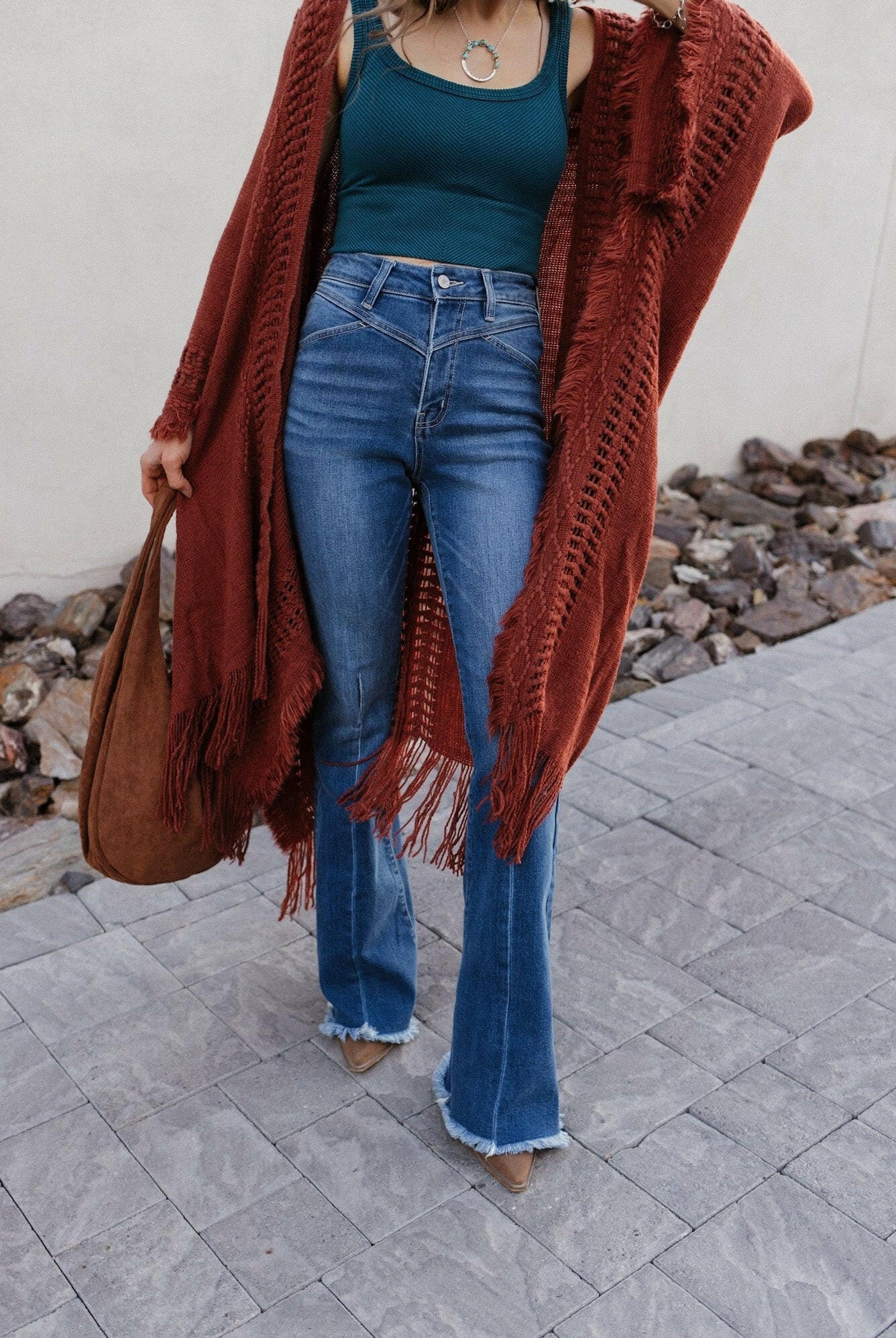 NIKIBIKI Reversible Herringbone Tank Top-Tanks-Krush Kandy, Women's Online Fashion Boutique Located in Phoenix, Arizona (Scottsdale Area)