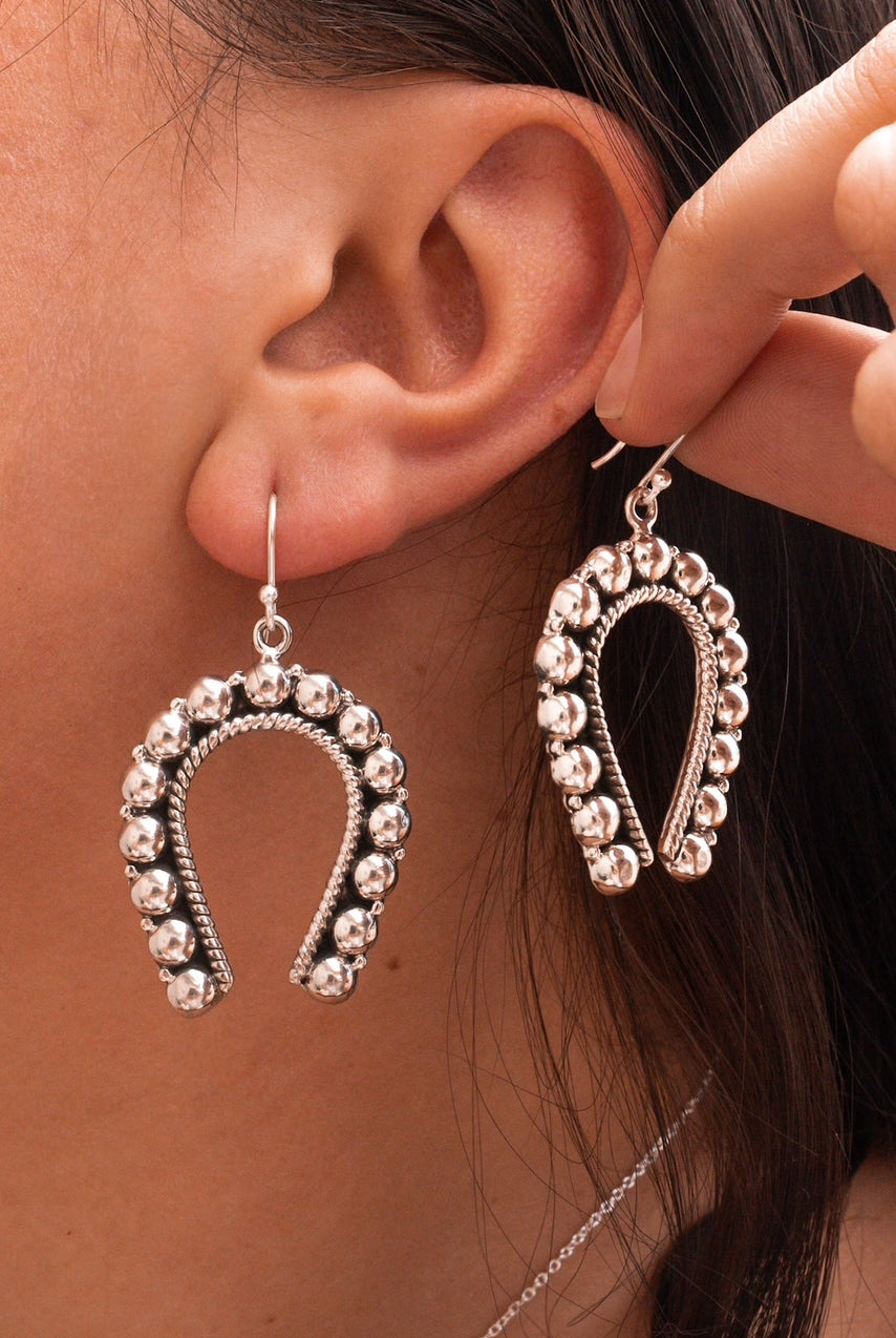 Demi's Sterling Studded Horseshoe Set-Chain Necklaces-Krush Kandy, Women's Online Fashion Boutique Located in Phoenix, Arizona (Scottsdale Area)